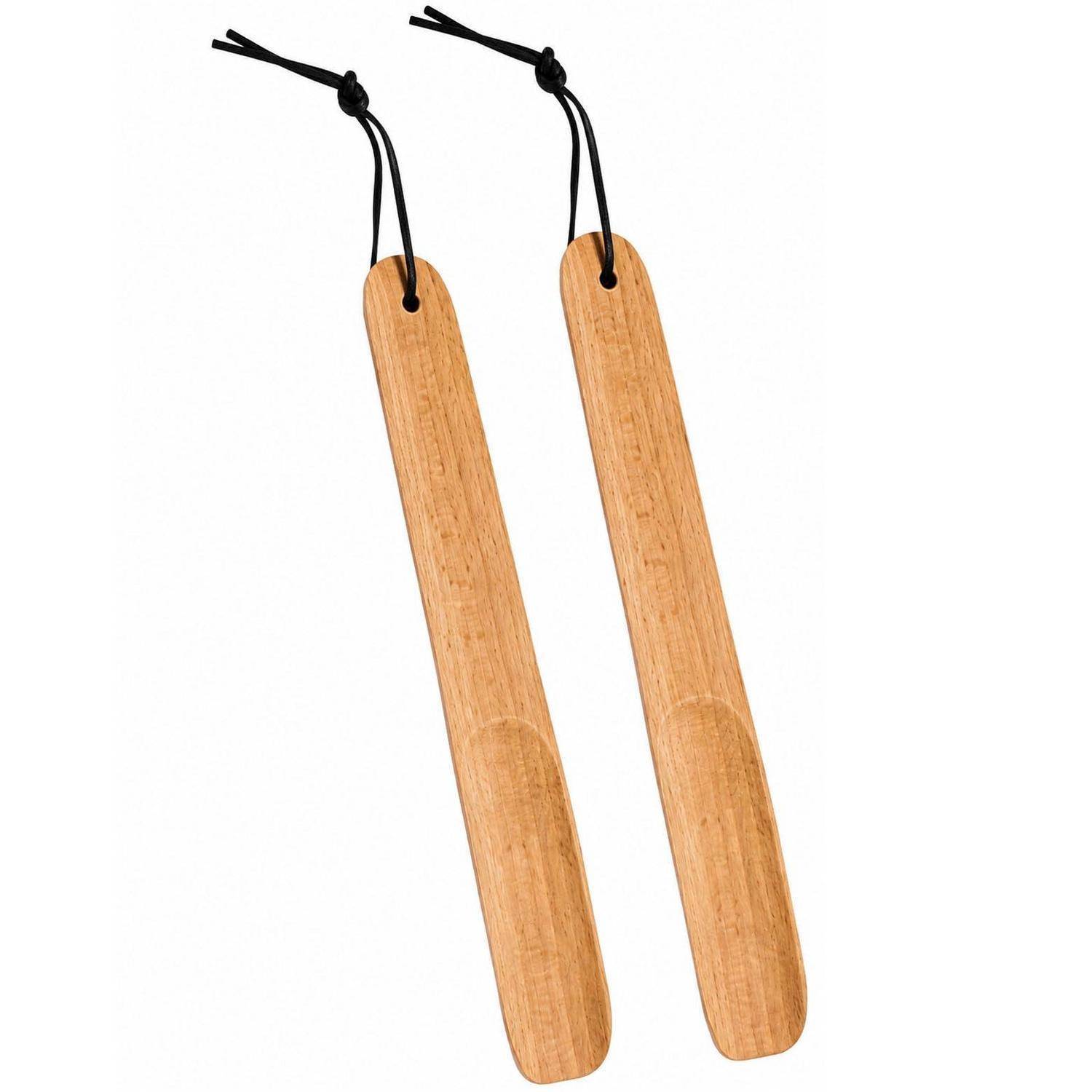 2x Schuhlöffel 23cm Buchenholz geölt