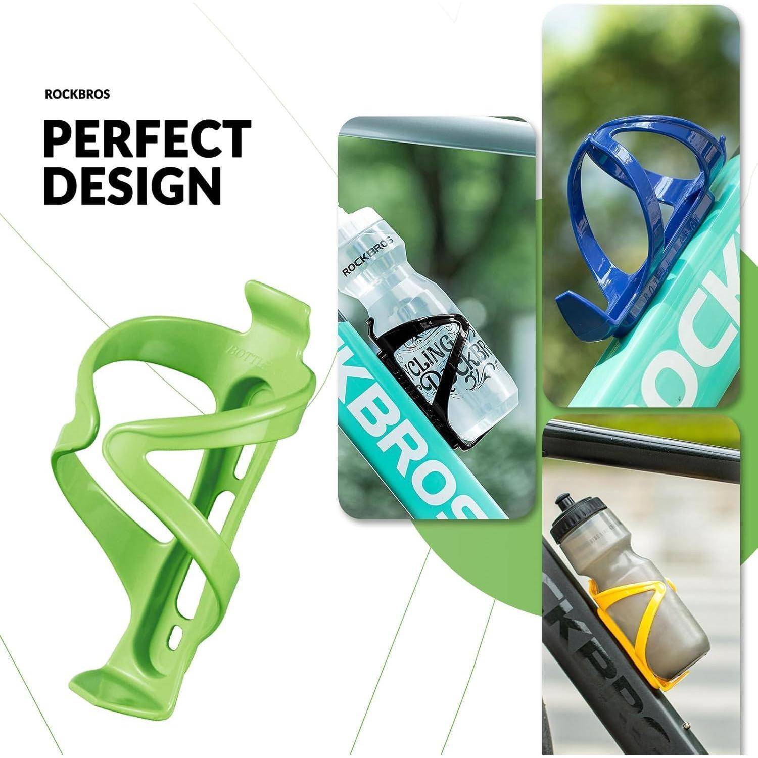 ROCKBROS Fahrrad Flaschenhalter 2er-Pack PC Grün