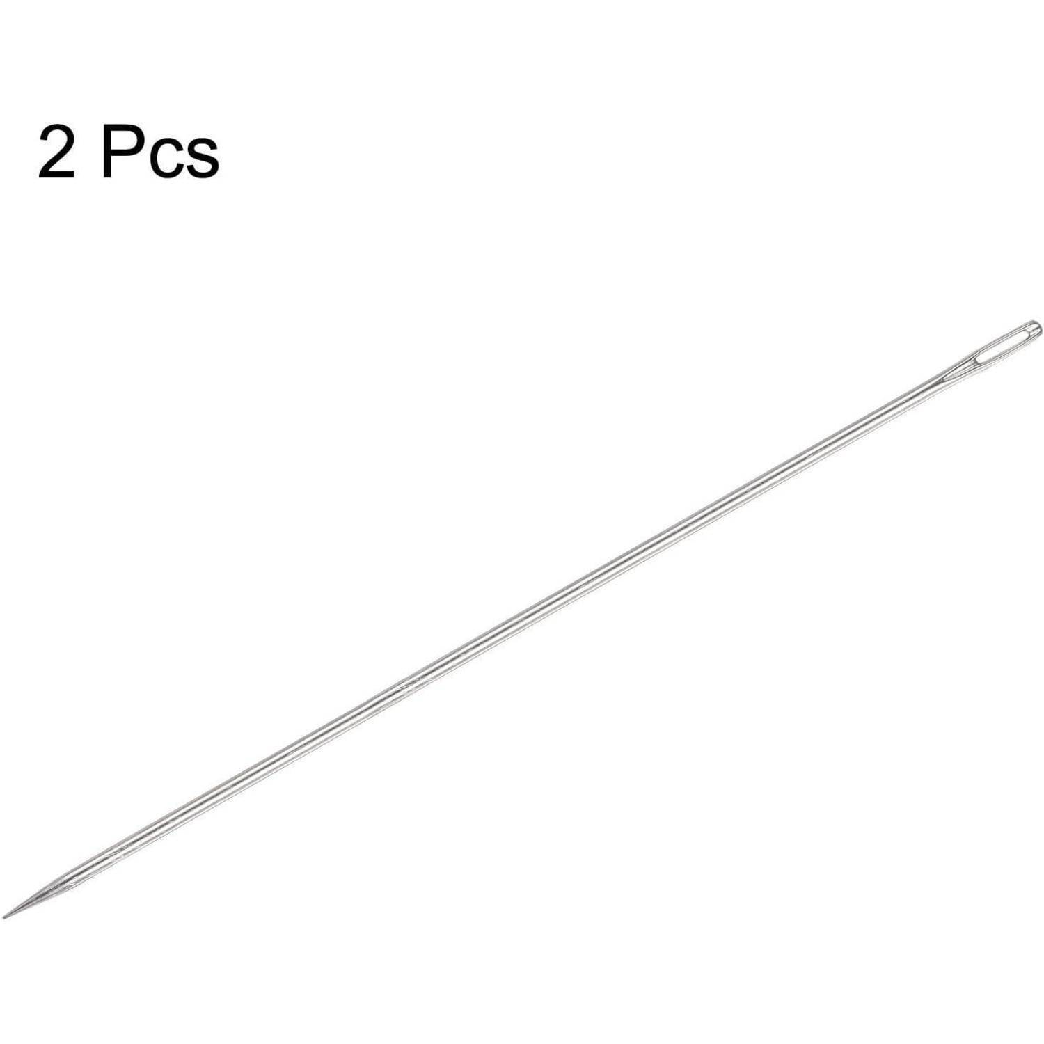 QUARKZMAN Polsternadeln 2Stk 200mm Edelstahl Großöhr Gerade