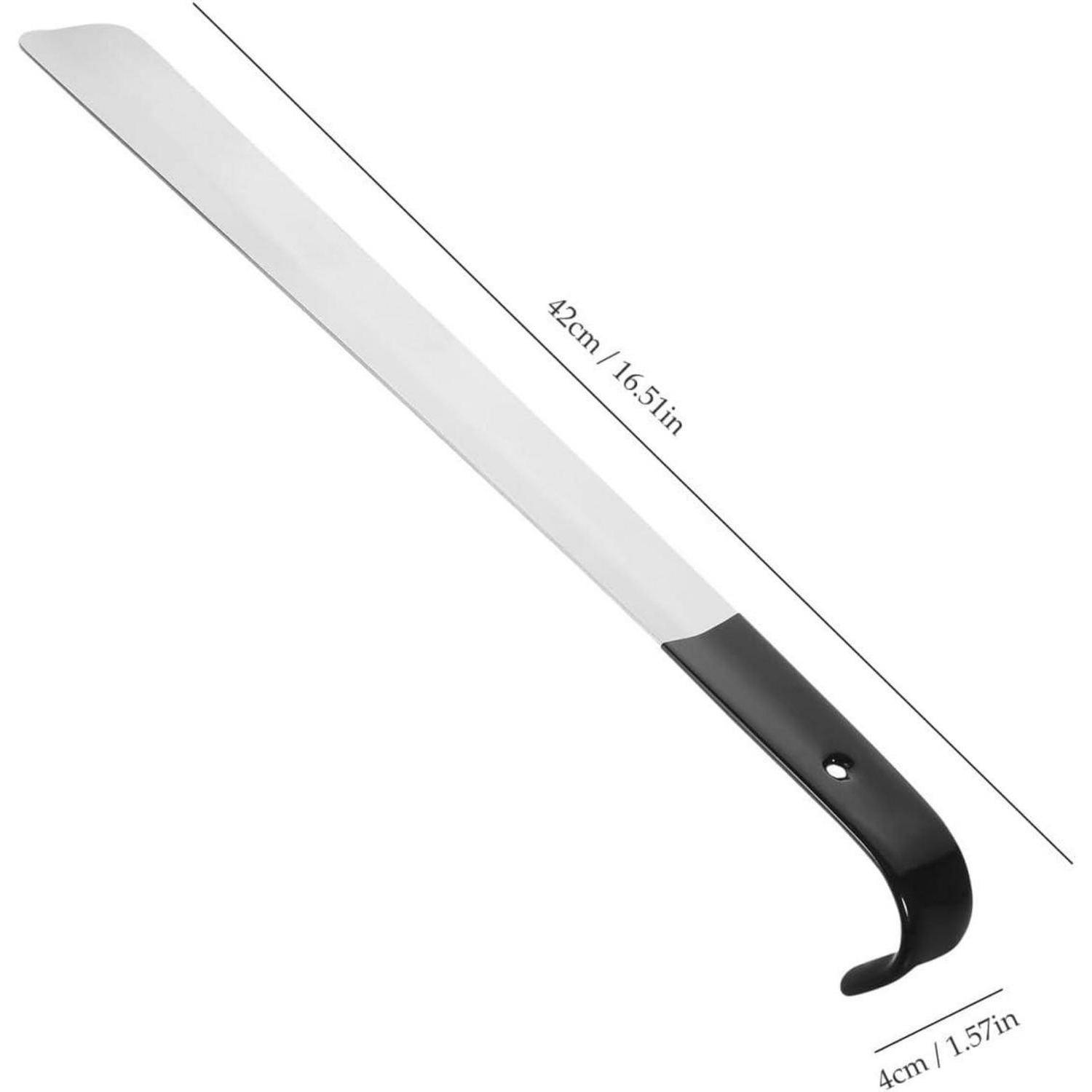 Schuhlöffel Edelstahl 42cm Langer Griff Tragbar