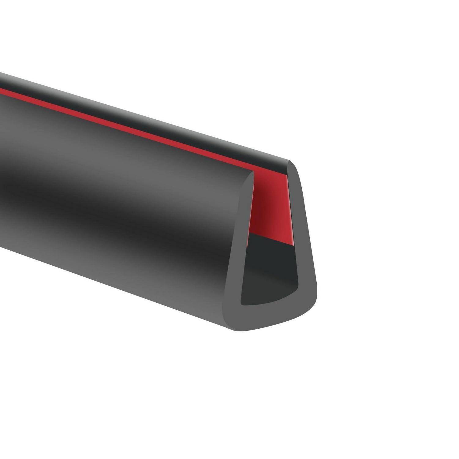 Kantenschutz U-Profil selbstklebend EPDM 6mm schwarz 6m