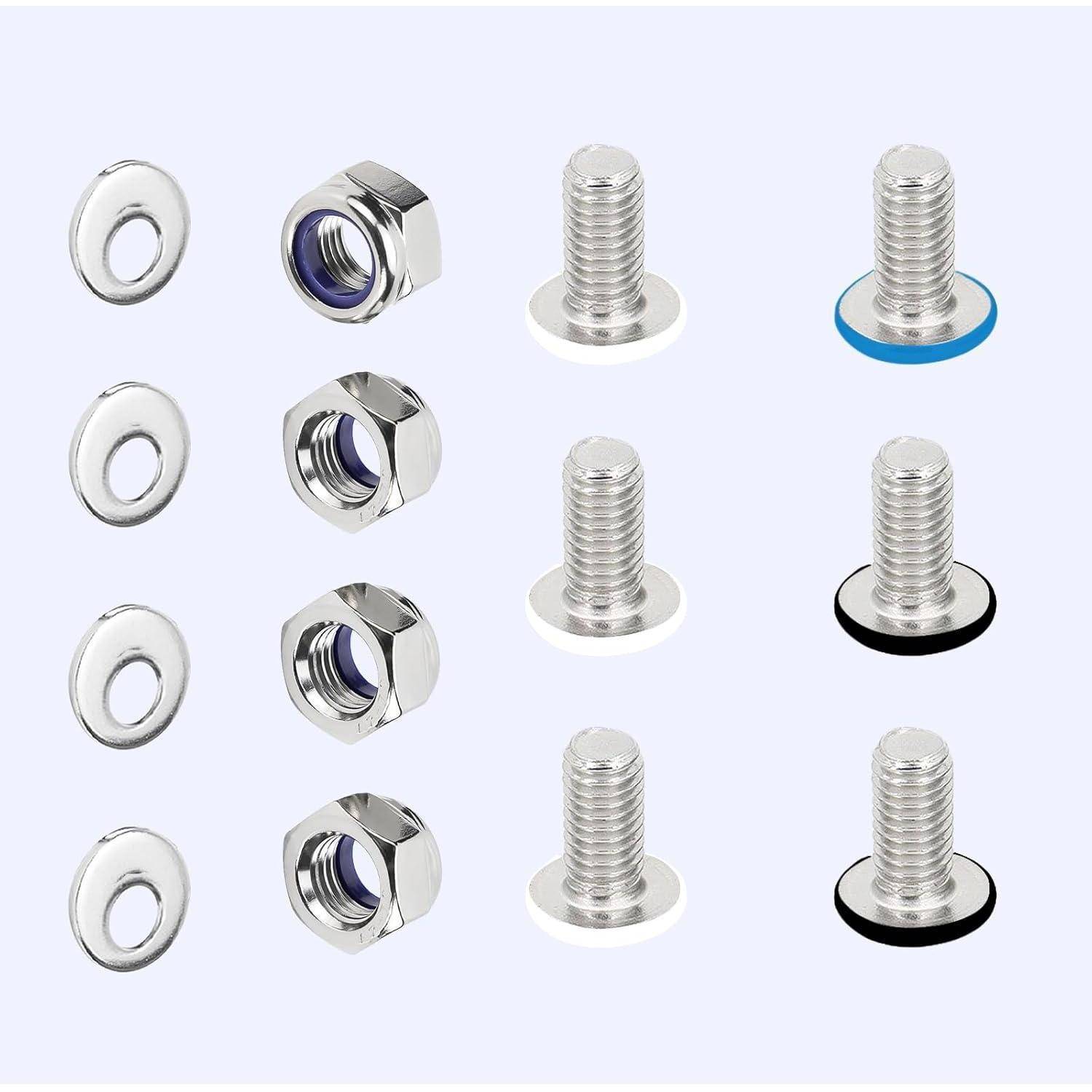 Kennzeichenschrauben Set M6x12mm Edelstahl 304 für Motorrad Roller Moped