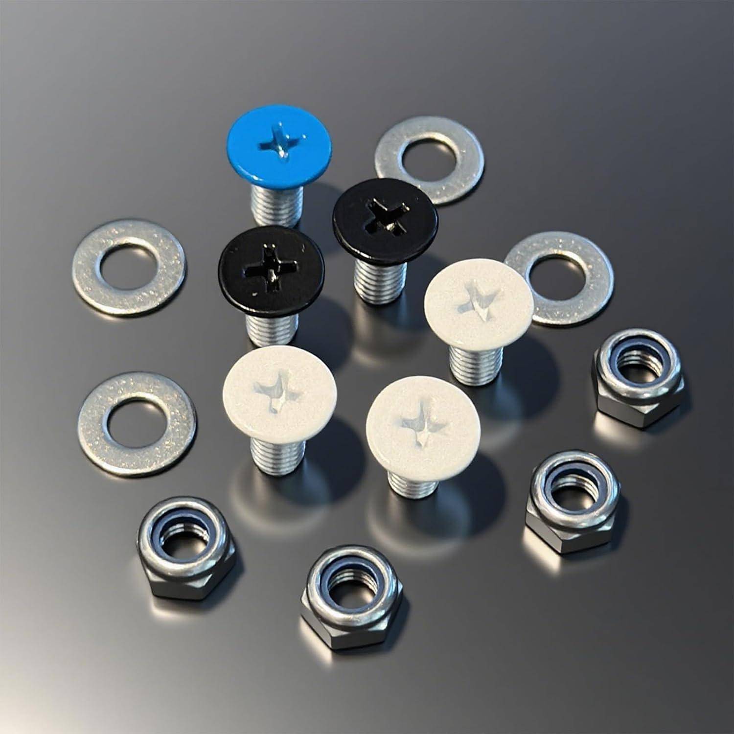 Kennzeichenschrauben Set M6x12mm Edelstahl 304 für Motorrad Roller Moped