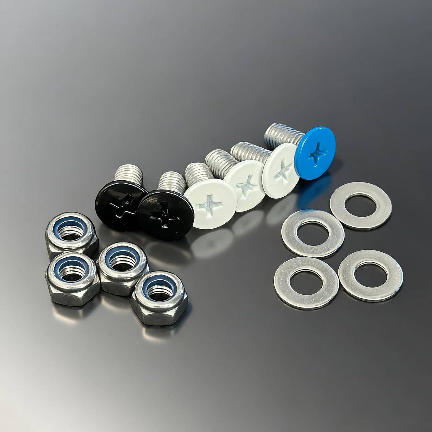Kennzeichenschrauben Set M6x12mm Edelstahl 304 für Motorrad Roller Moped