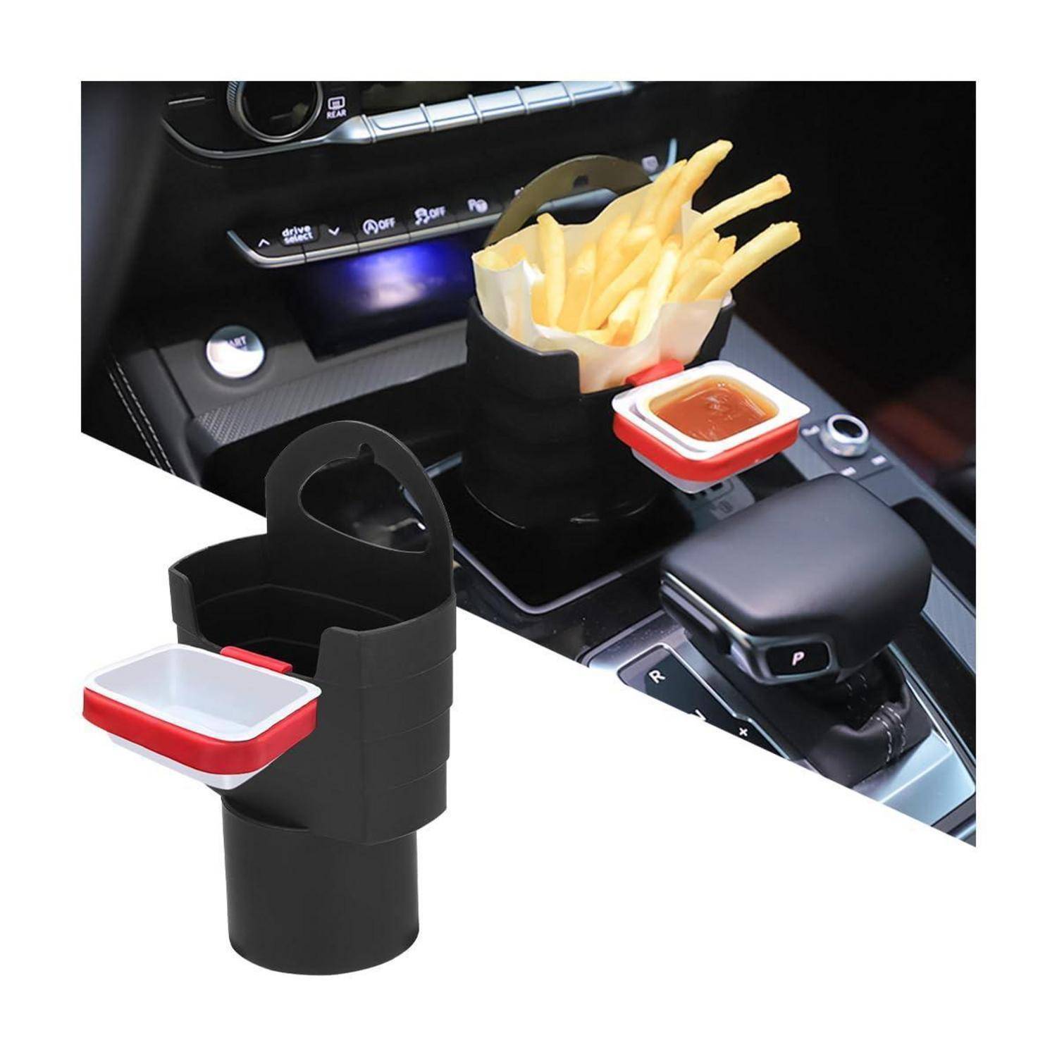 JNNJ Pommes-Frites-Becherhalter Auto mit Saucenhalter