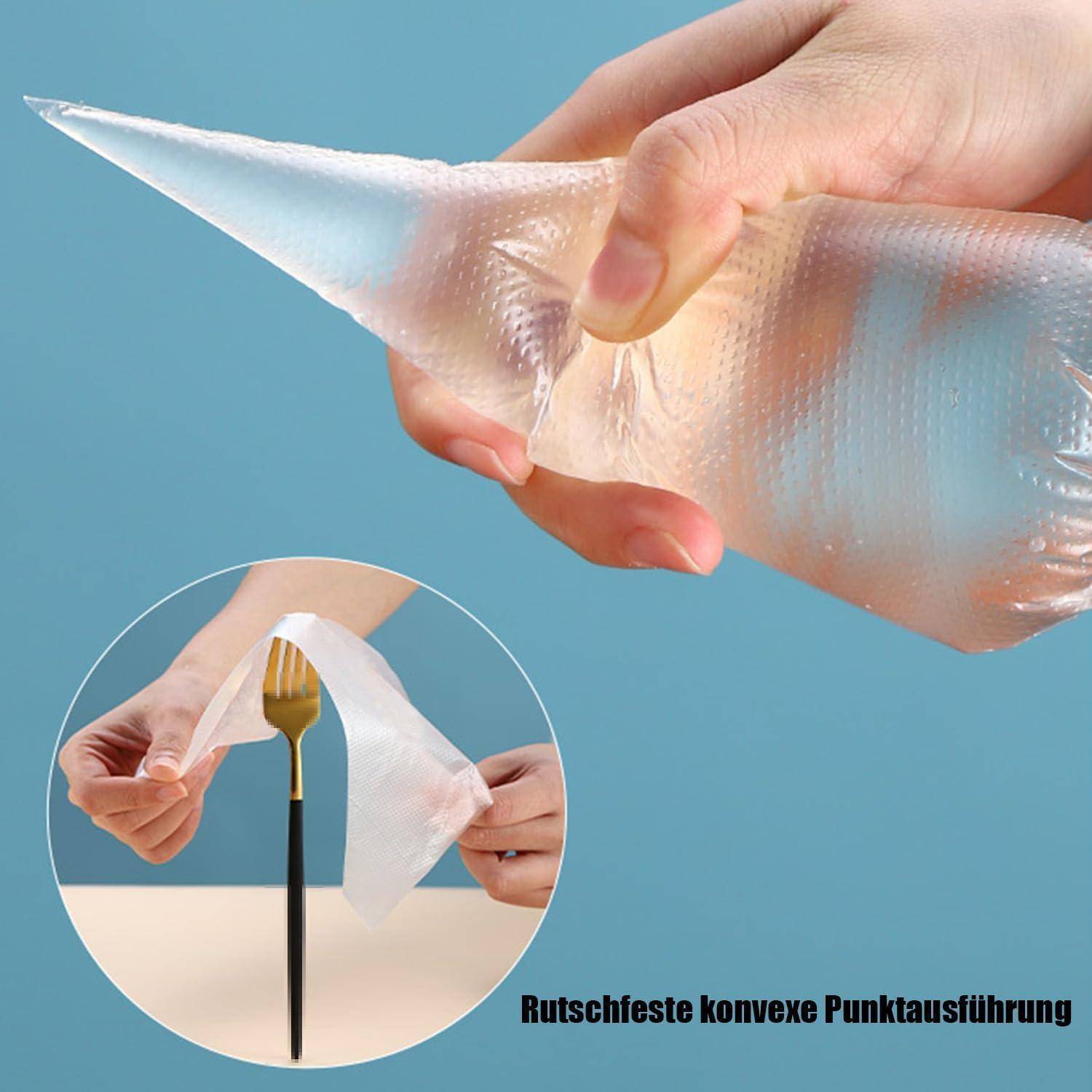Spritzbeutel Einweg 100 Stück 30x20cm Anti-Rutsch Verdickt