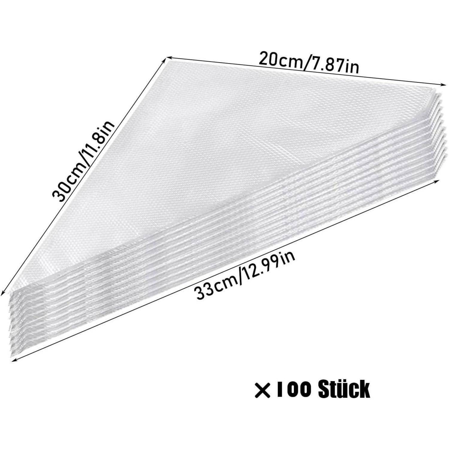 Spritzbeutel Einweg 100 Stück 30x20cm Anti-Rutsch Verdickt