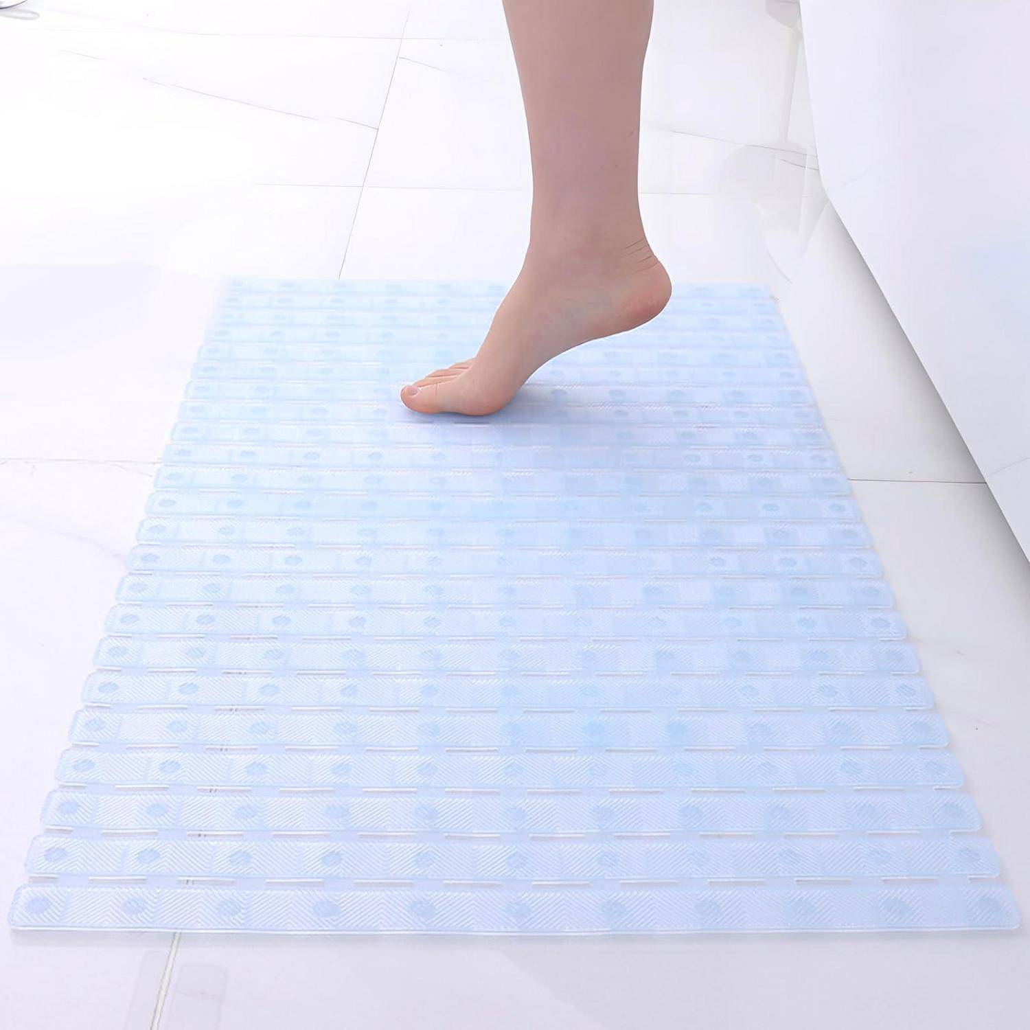 easyBee Duschmatte 70x40 cm, rutschfest, schimmelresistent, BPA-frei, transparent