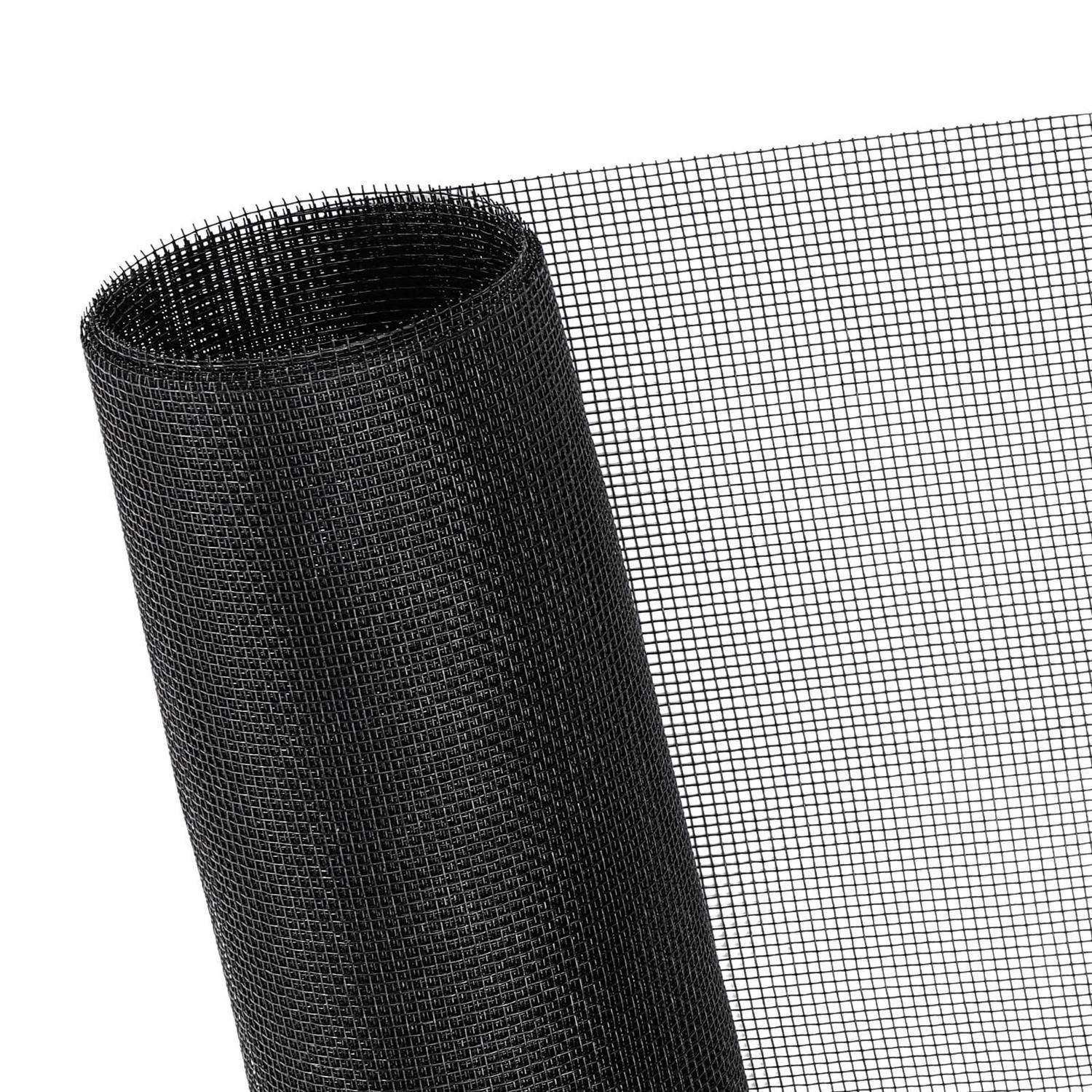 Fliegengitter Gewebe Glasfaser vinylbeschichtet reißfest zuschneidbar Schwarz