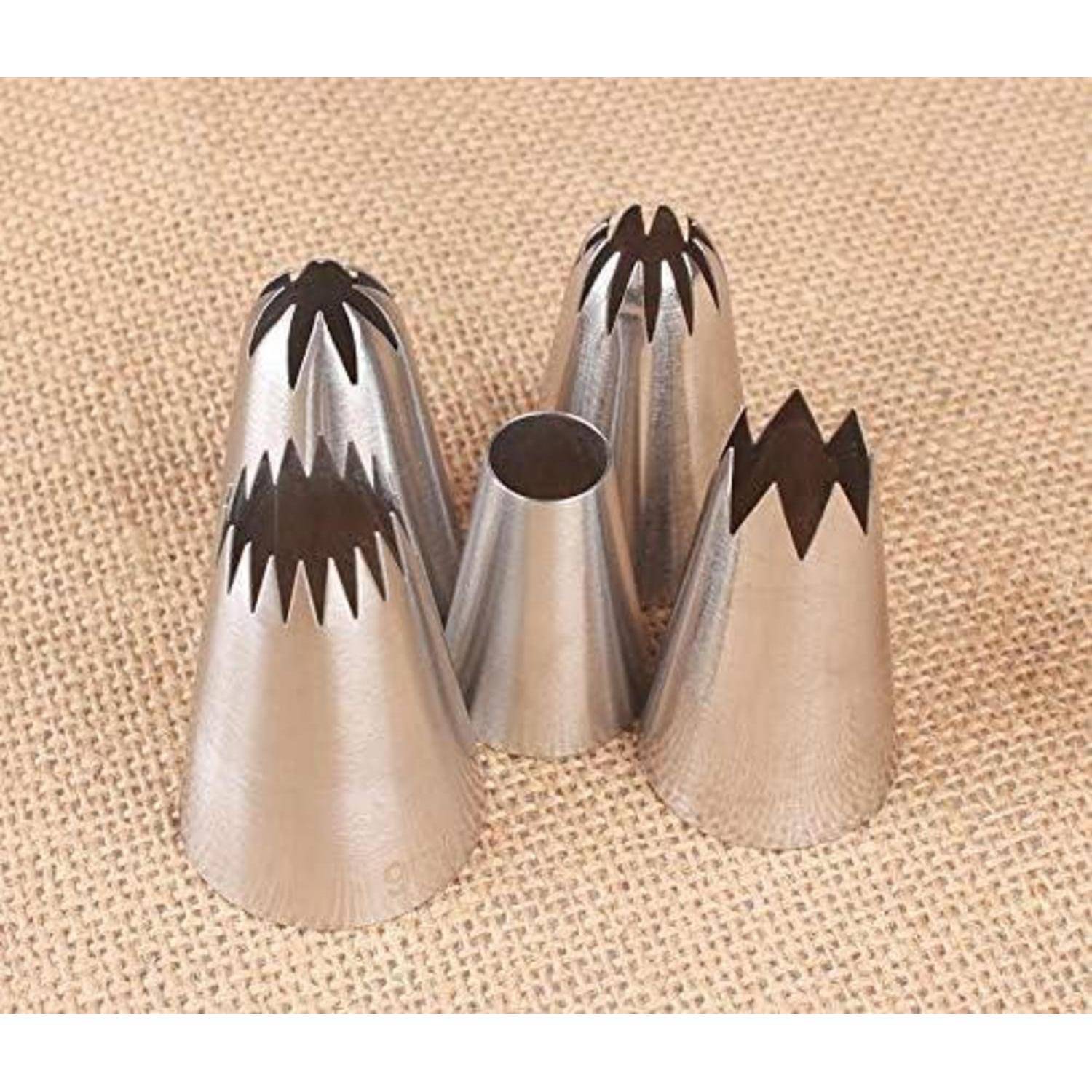 Spritztüllen Set 5 Stück Edelstahl Kuchen Dekoration