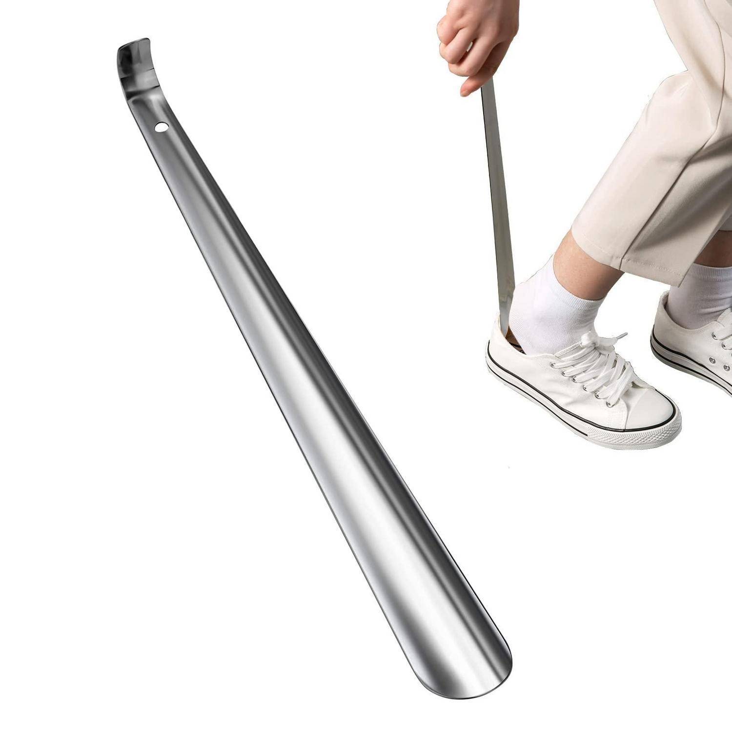 Schuhlöffel lang 42cm Metall stabil ergonomisch