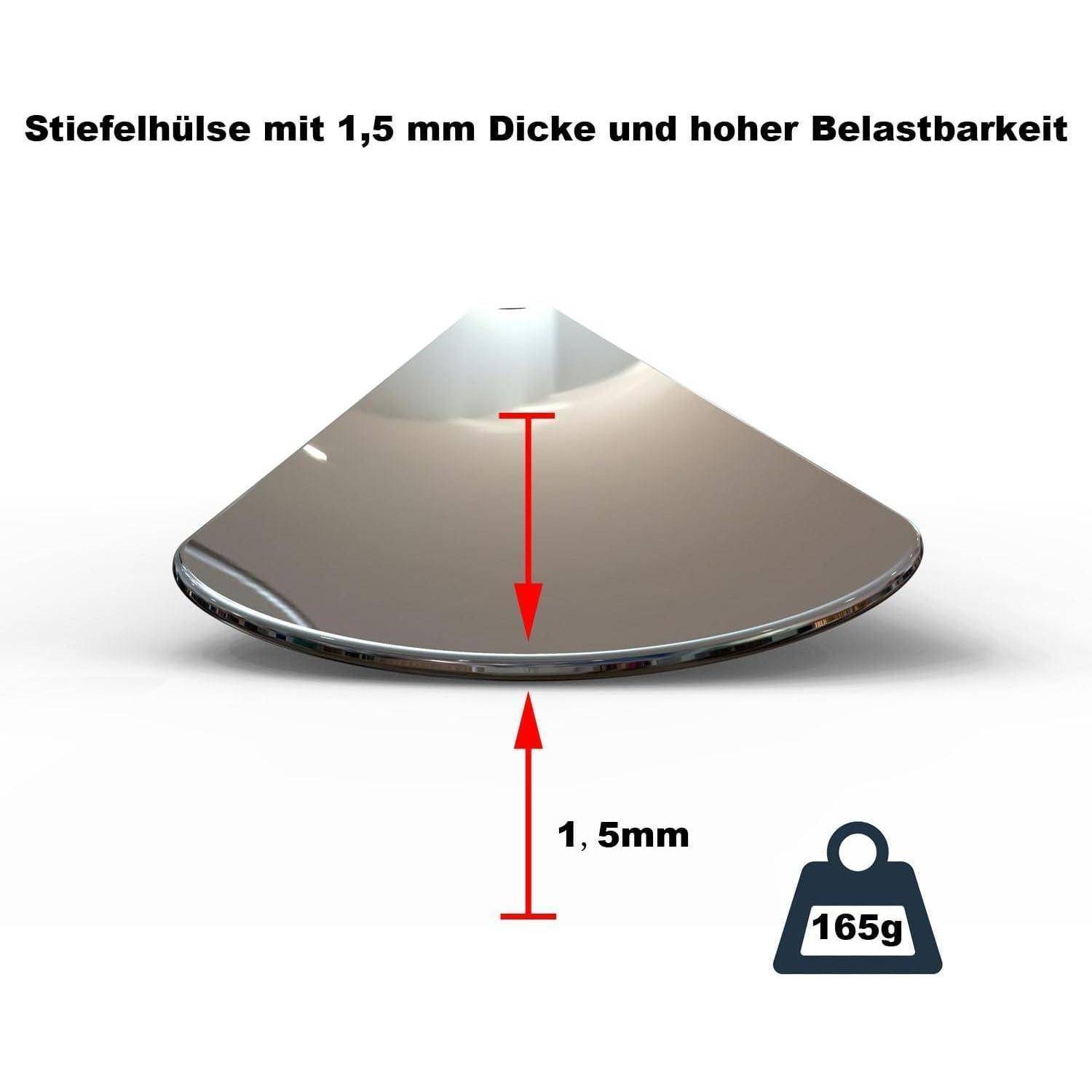 Schuhlöffel lang 42cm Metall stabil ergonomisch