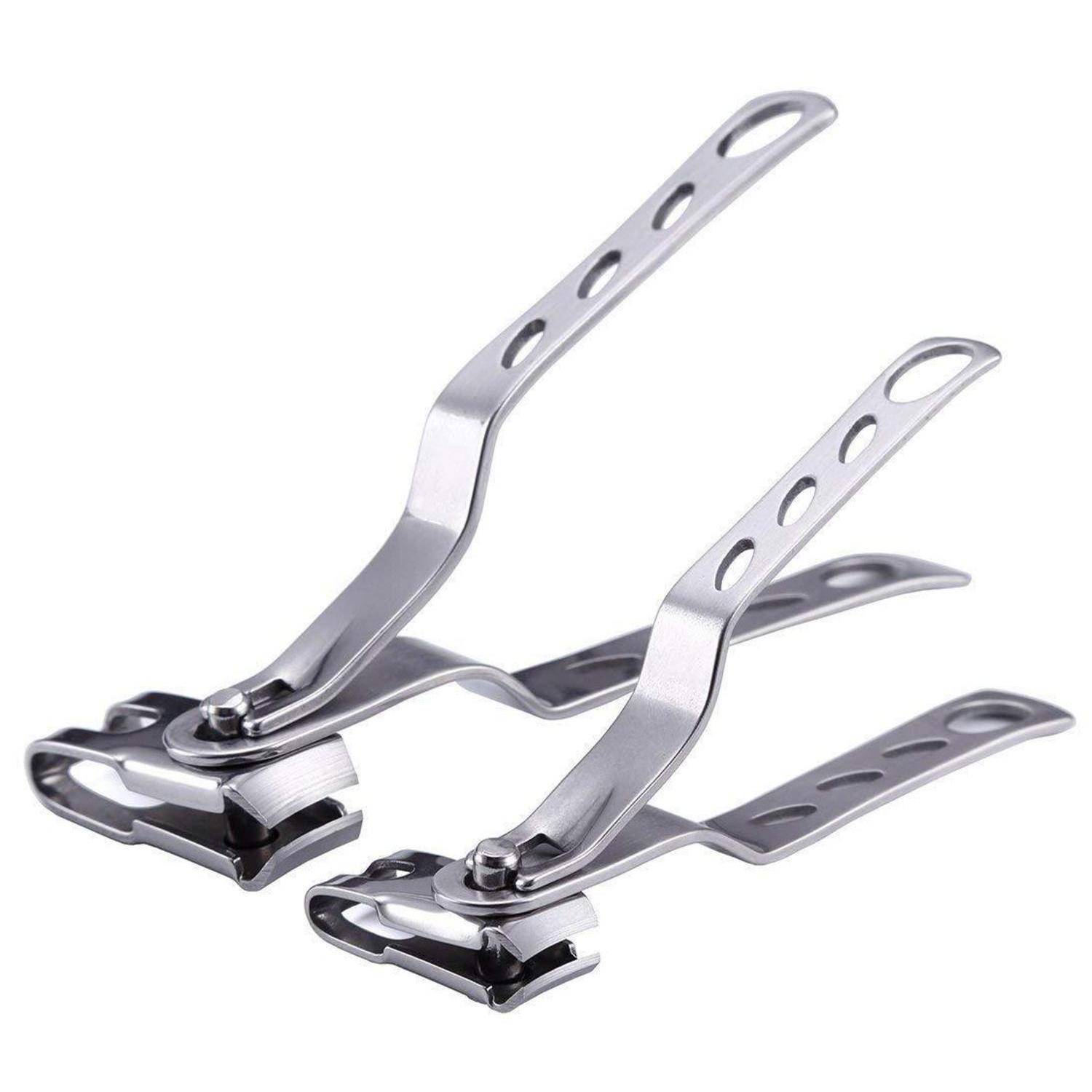 Nagelknipser Edelstahl 360° drehbarer Kopf Silber