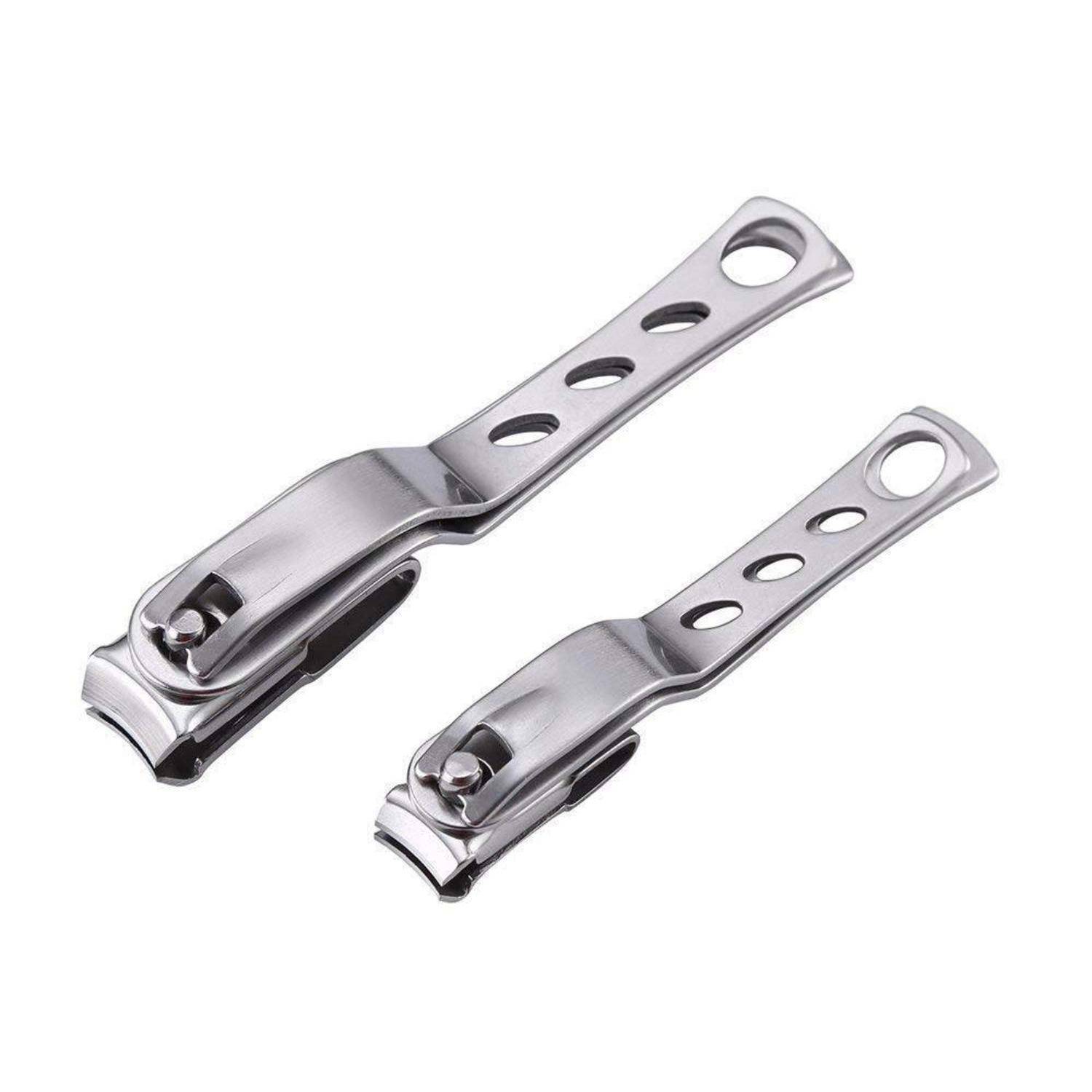 Nagelknipser Edelstahl 360° drehbarer Kopf Silber