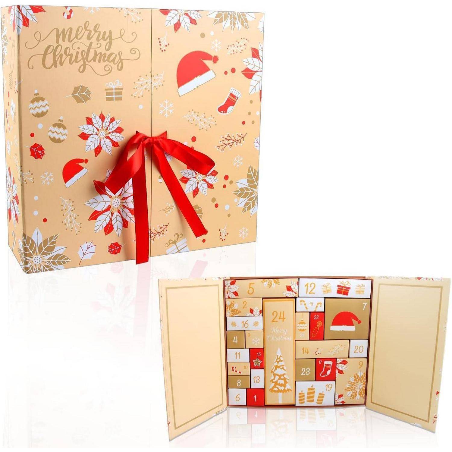 Weihnachtsthematischer Adventskalender mit 