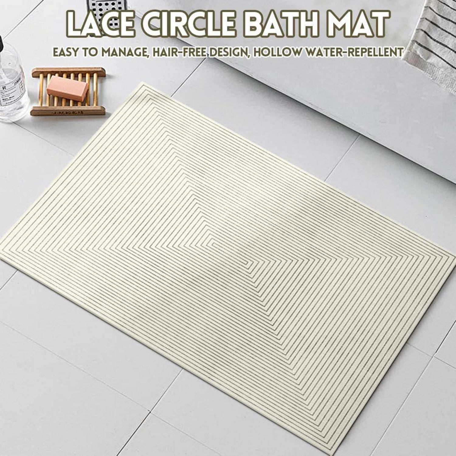 Duschmatte rutschfest 60x90cm PVC-Luffa schnell trocknend beige