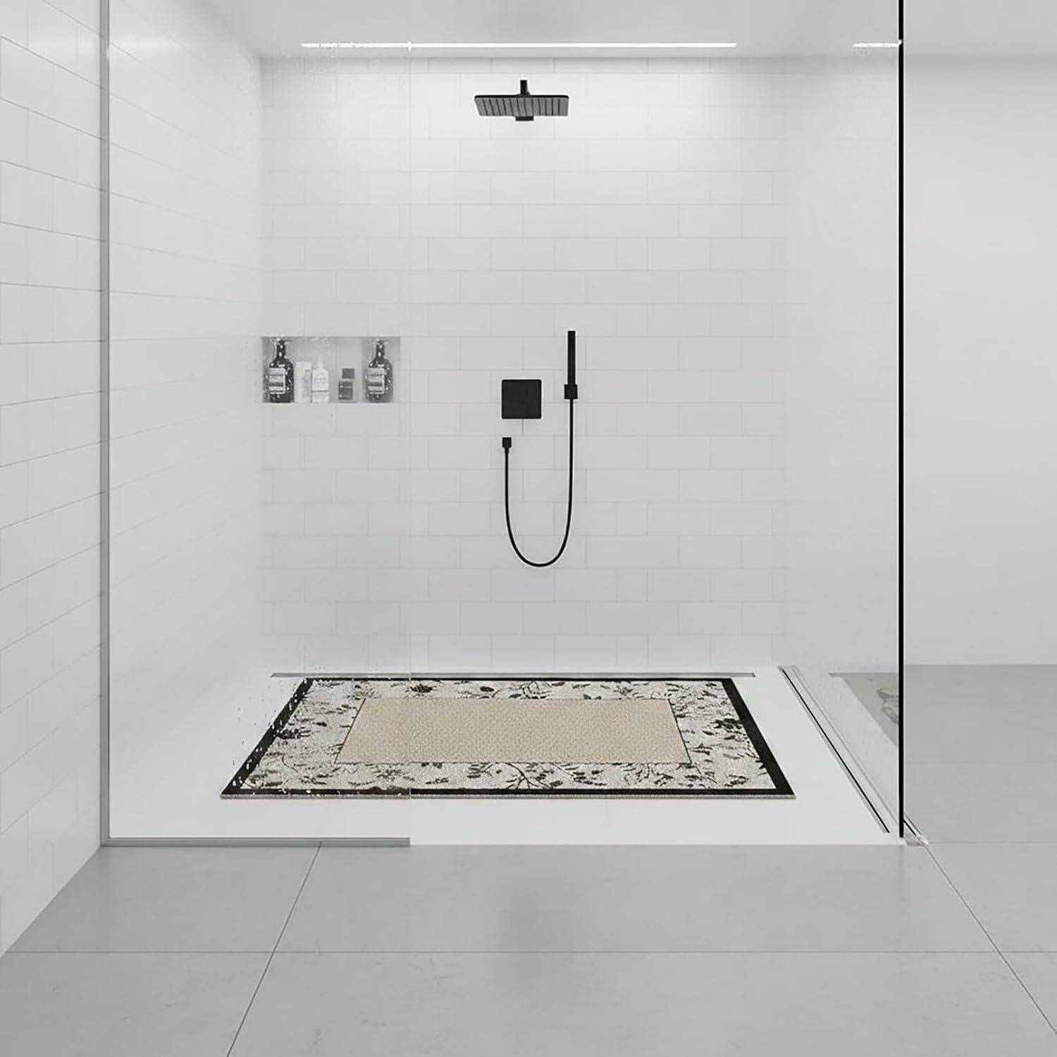 Badewannenmatte 75x100 cm rutschfest zuschneidbar PVC