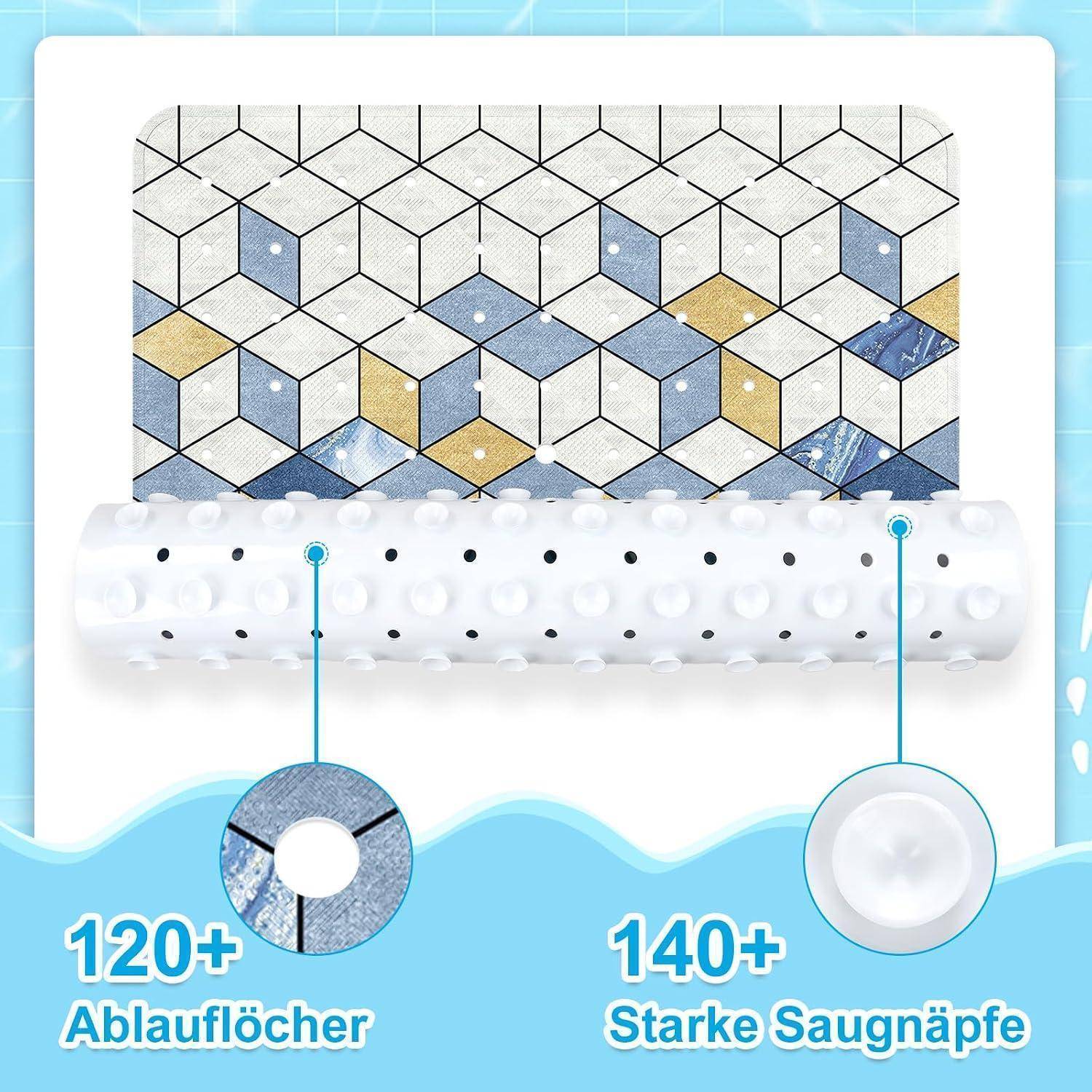 Walze zum Auftragen von gemustertem Material mit 120+ Entwässerungslöchern und 140+ starken Saugnapfen.