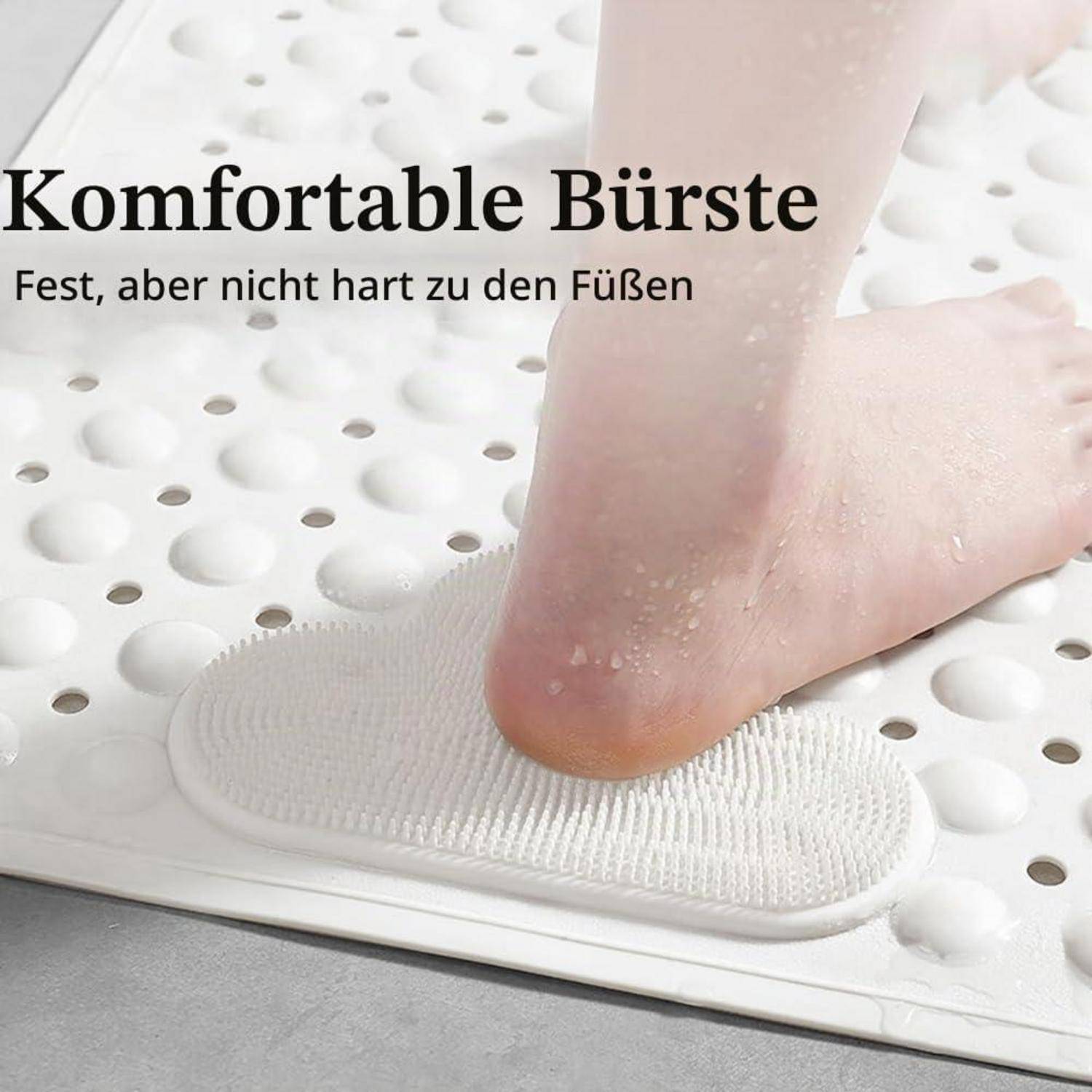 Fußreinigungsmatte mit der Aufschrift „Komfortable Bürste