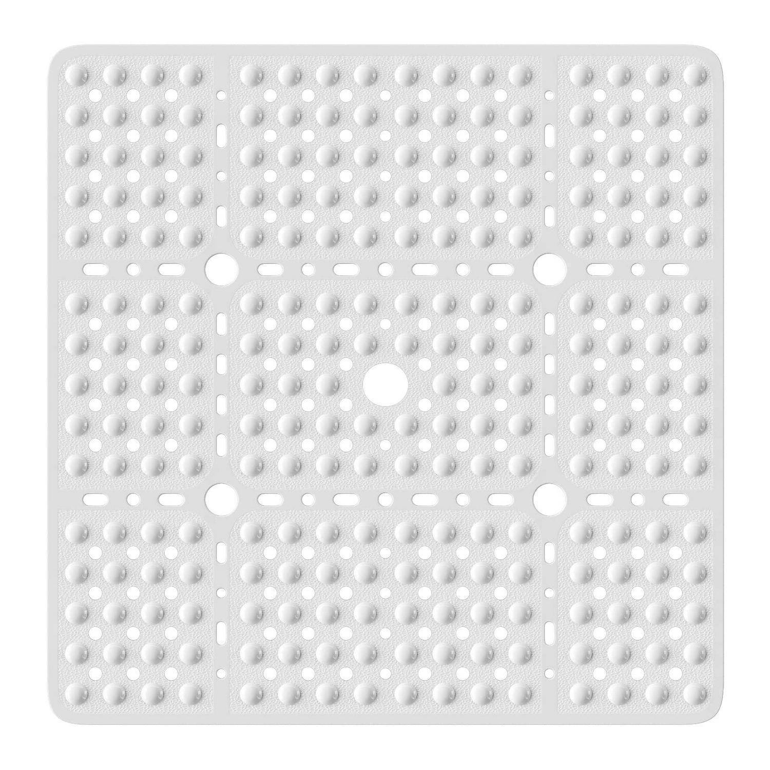 Duschmatte rutschfest 70x70cm PVC Weiß