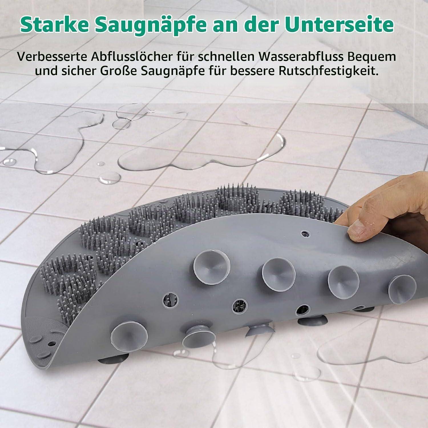 Duschmatte Silikon rutschfest 2er-Set Massagefunktion 53/30cm