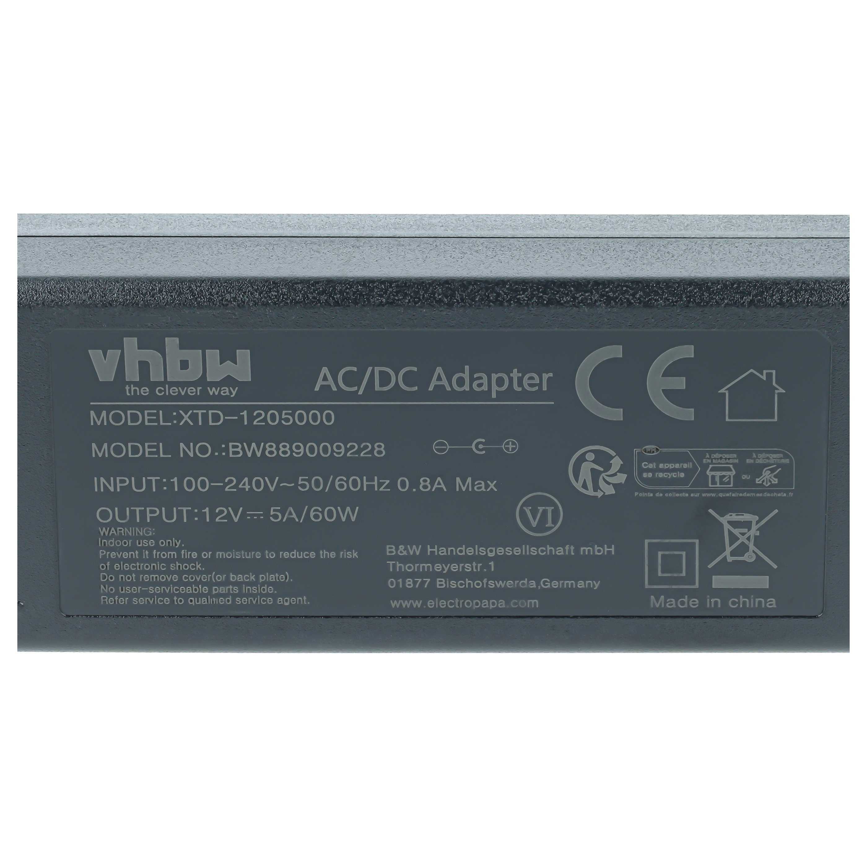 vhbw Netzteil kompatibel mit Datalogic DH60 Handheld | POS Barcode Scanner, Handheld Laserscanner