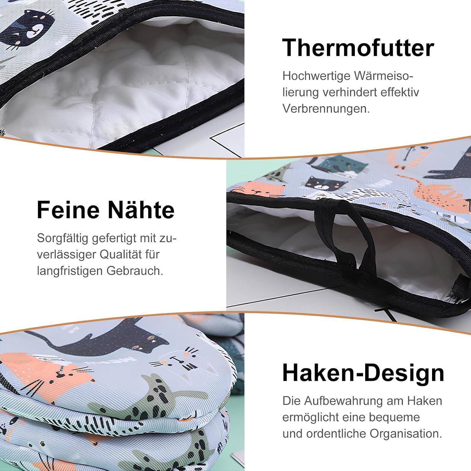 Grafik, die eine Thermofutter-Tasche mit Nahaufnahmen zeigt; der Text hebt 