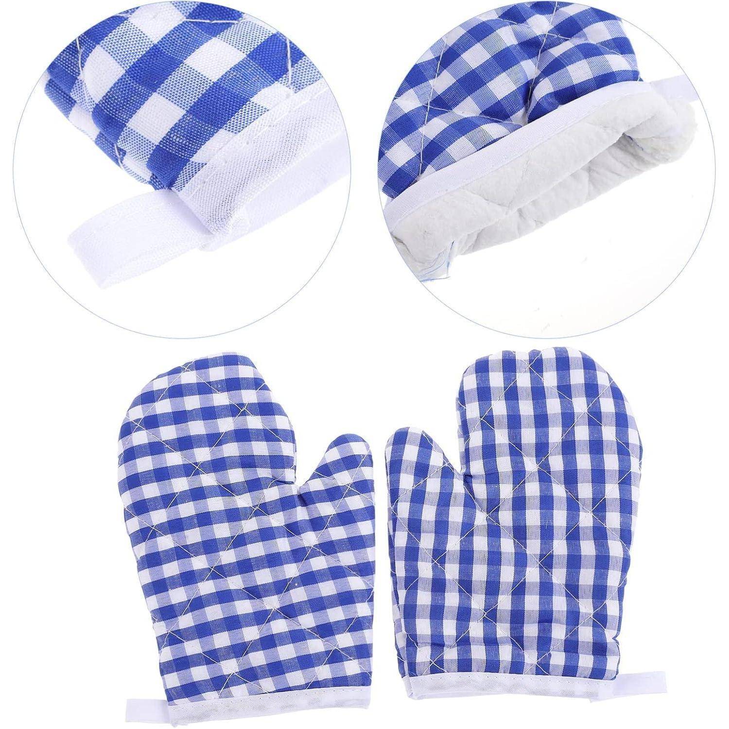 2er Set Kinder Ofenhandschuhe hitzebeständig mit Aufhängeloch