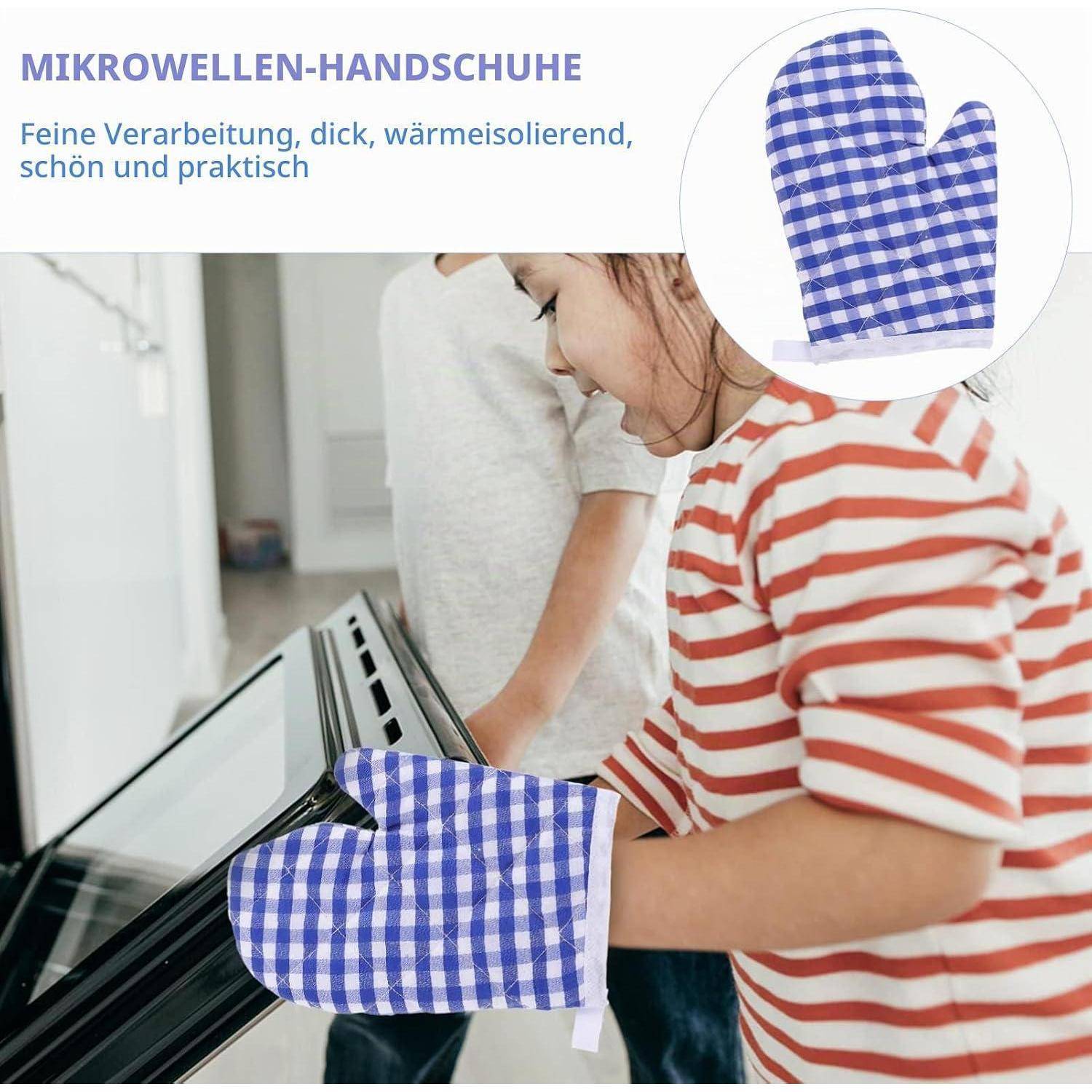 2er Set Kinder Ofenhandschuhe hitzebeständig mit Aufhängeloch