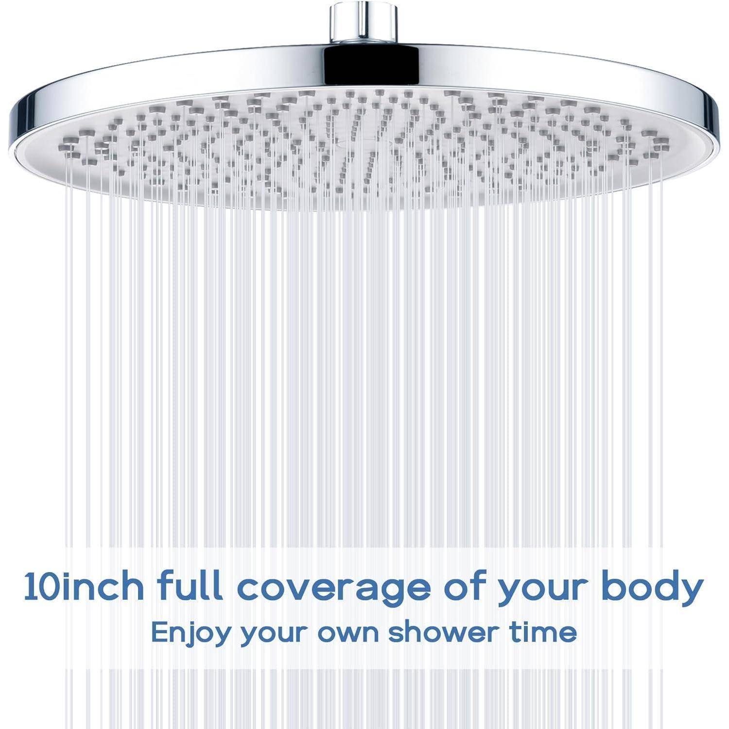 Regendusche Ø260mm Chrom mit Anti-Kalk-Düsen Wassersparend