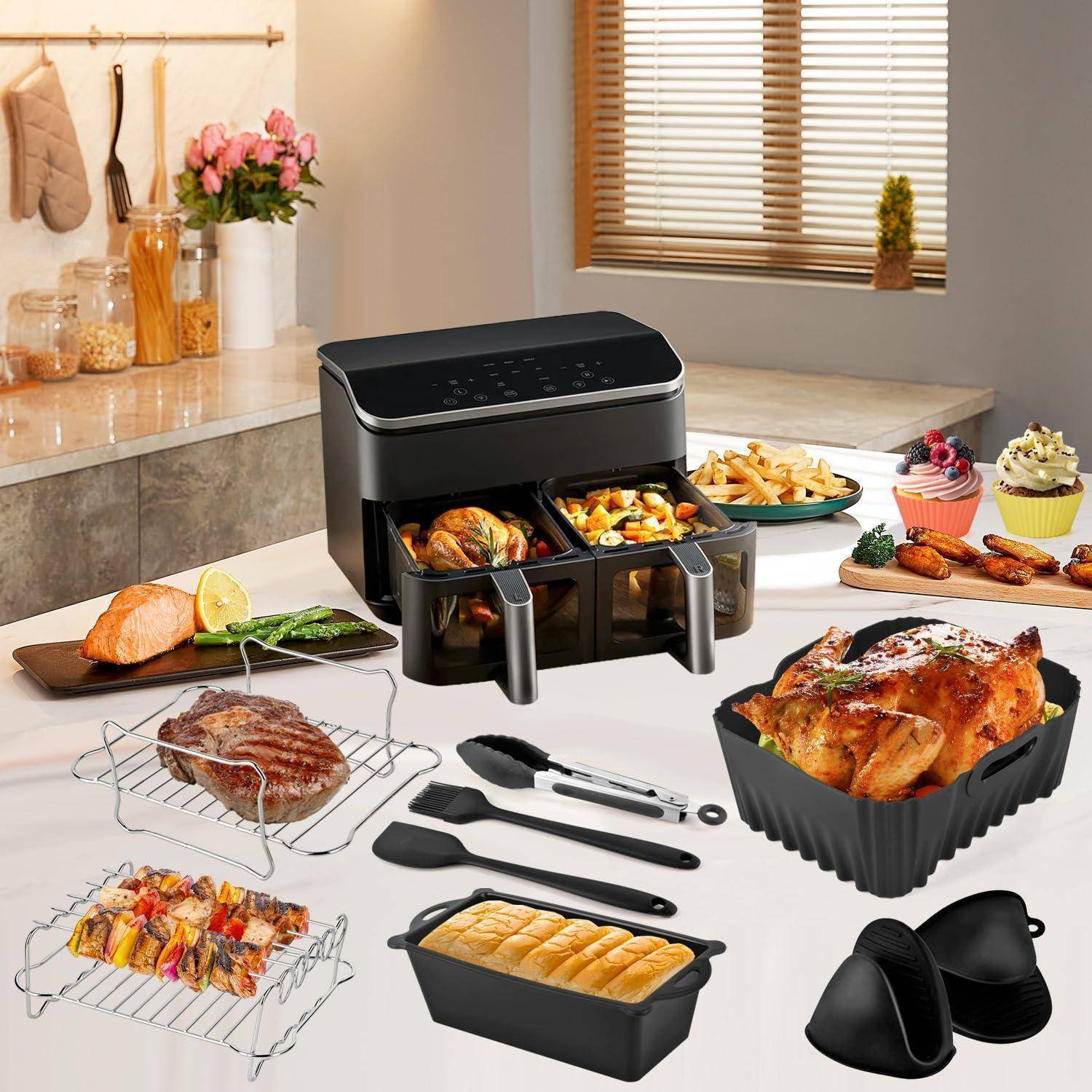 28-teiliges Zubehör für Heißluftfritteuse COSORI Dual Blaze 8,5 L