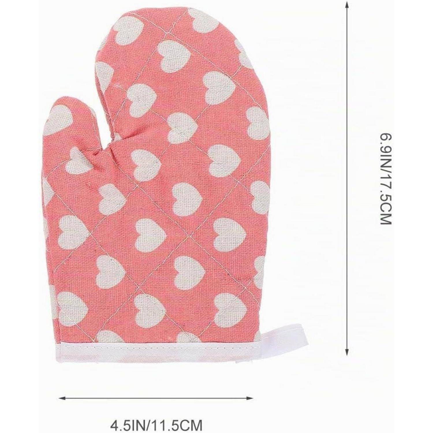 Ofenhandschuhe Kinder 2 Stück mit Baumwollfutter