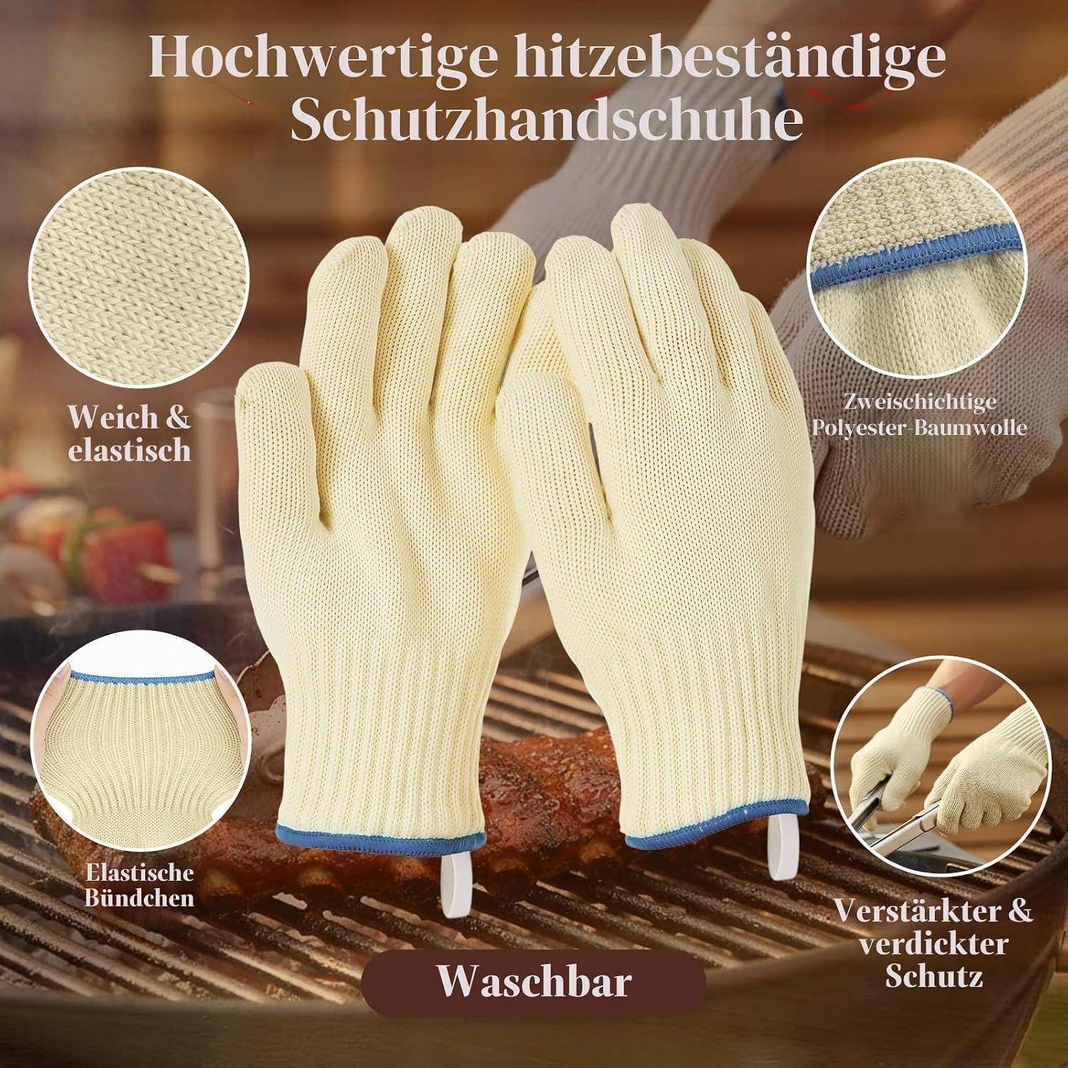 Hitzeschutzhandschuhe Baumwolle 26cm bis 200°C