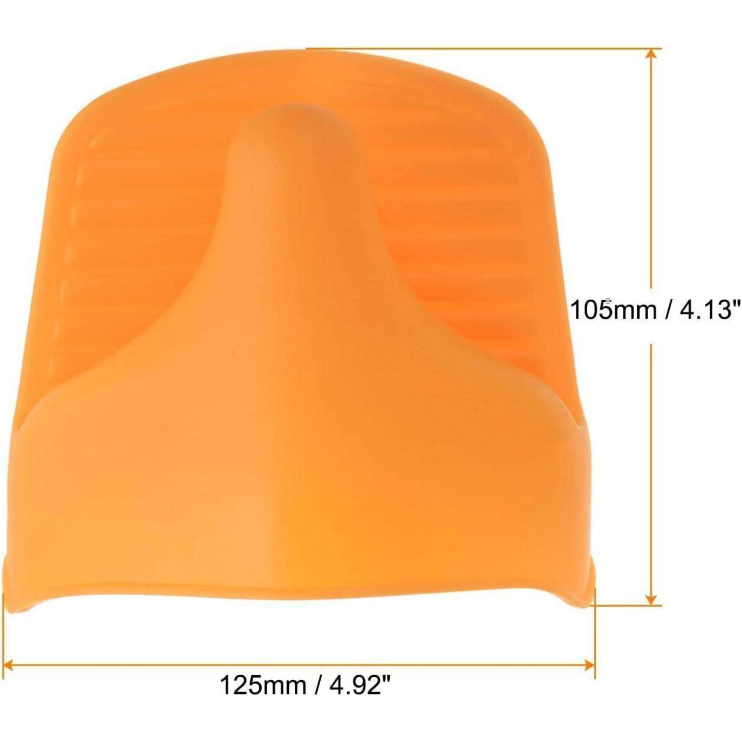 Silikon Topfhalter Hitzebeständig Mini Ofenhandschuhe Orange 2 Stück