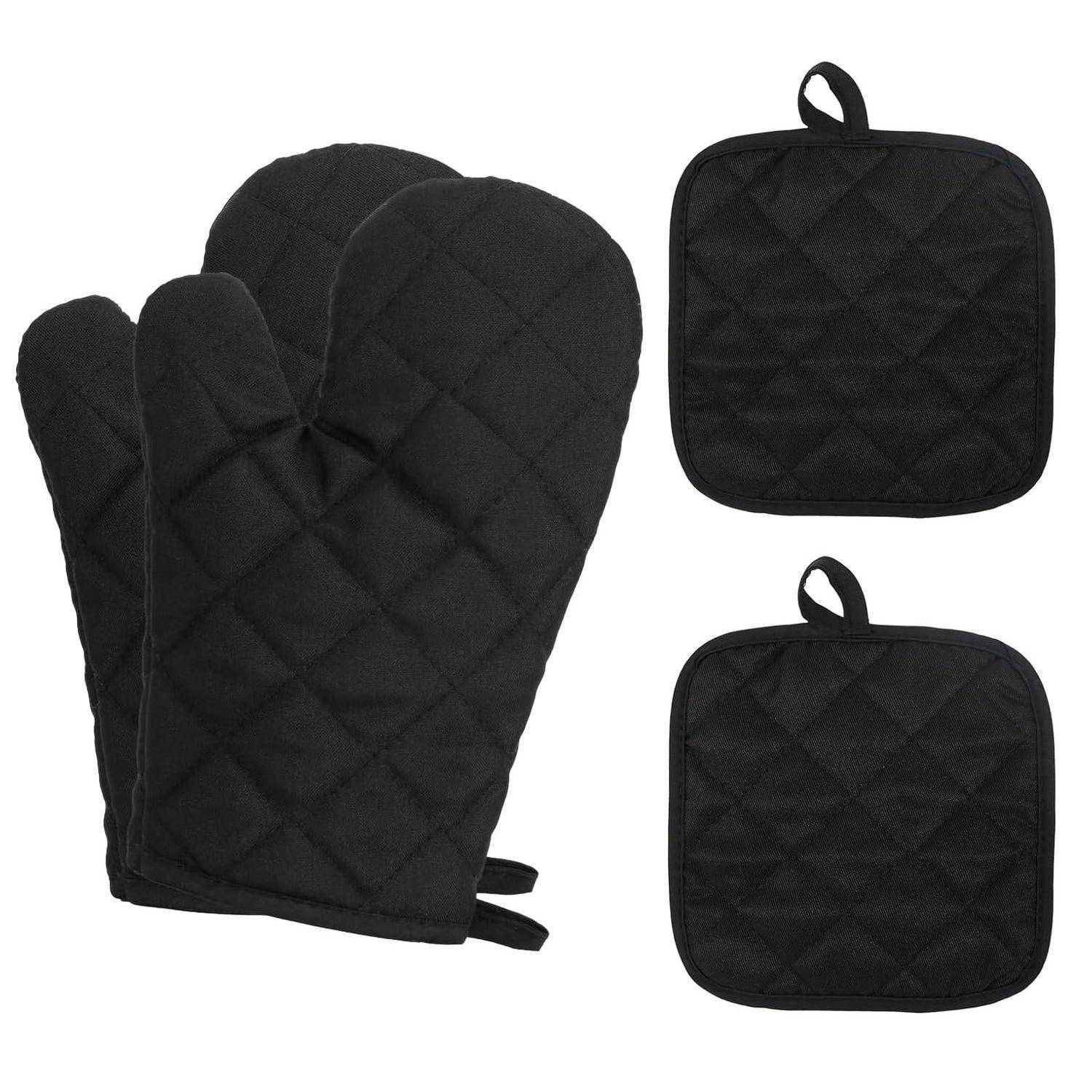 Ofenhandschuh-Set 4-teilig hitzebeständig bis 250°C