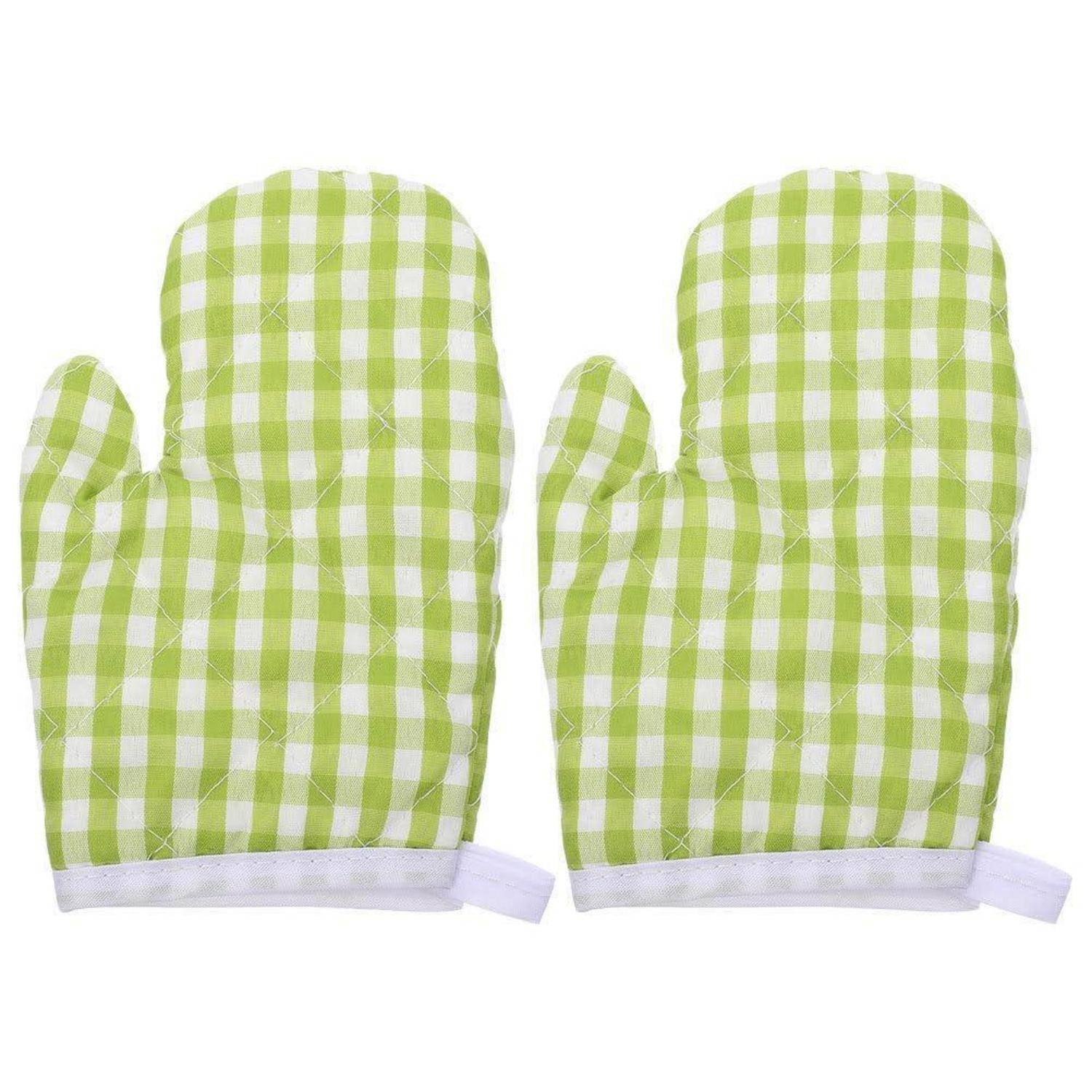 PRETYZOOM Ofenhandschuhe 2er Set Hitzebeständig Polyester Einheitsgröße