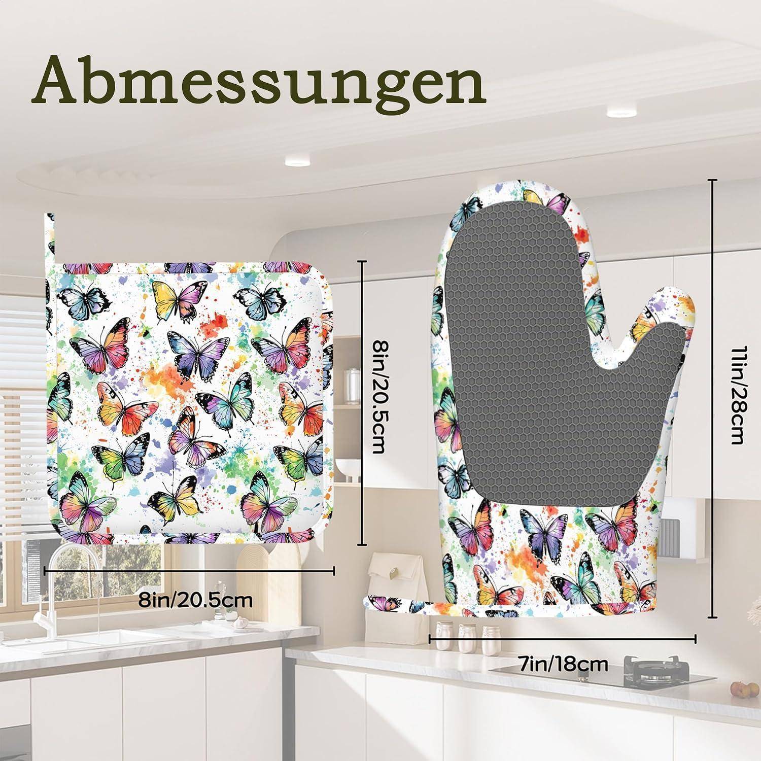 Größentabelle mit der Bezeichnung „Abmessungen