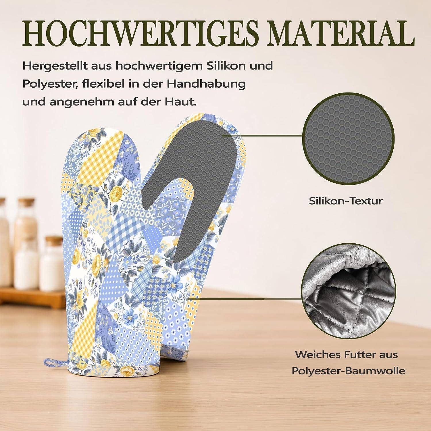 Werbung für Ofenhandschuhe: 