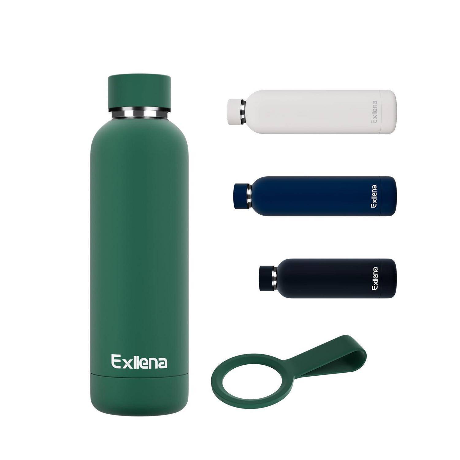 Grüne isolierte Flasche mit 