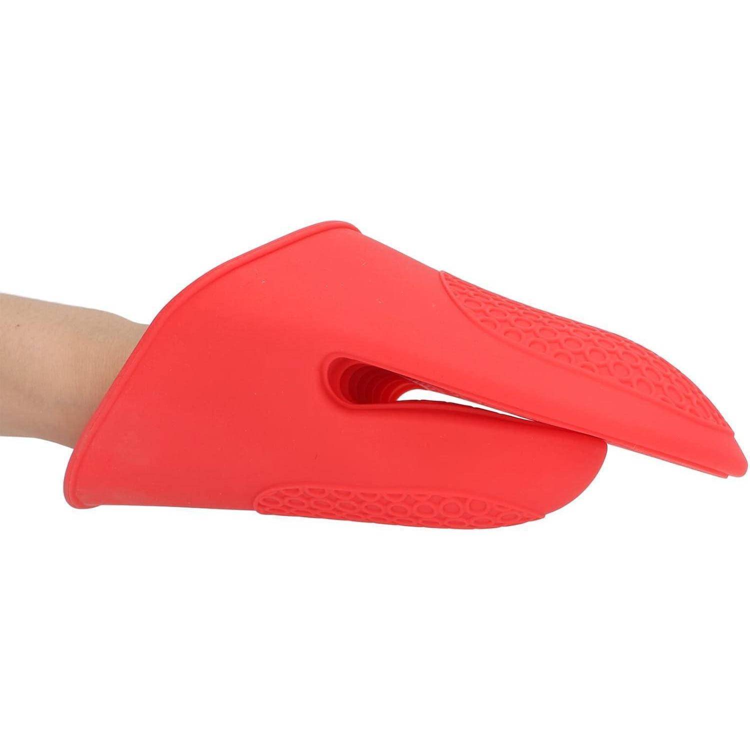 Ofenhandschuhe Silikon Hitzebeständig Rutschfest Rot