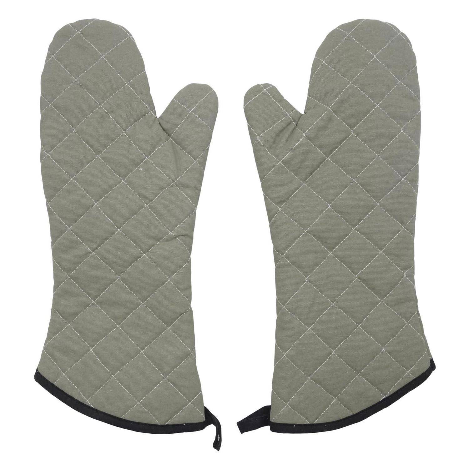Ofenhandschuhe Baumwolle 42cm hitzebeständig Grillen Kochen