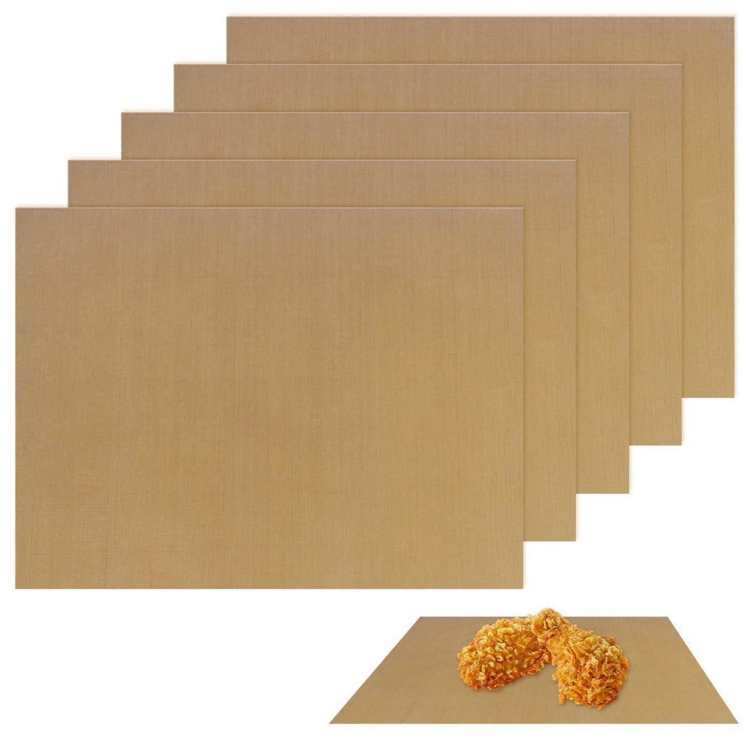 5x Dauerbackfolie 30x40cm Hitzebeständig bis 260°C Zuschneidbar