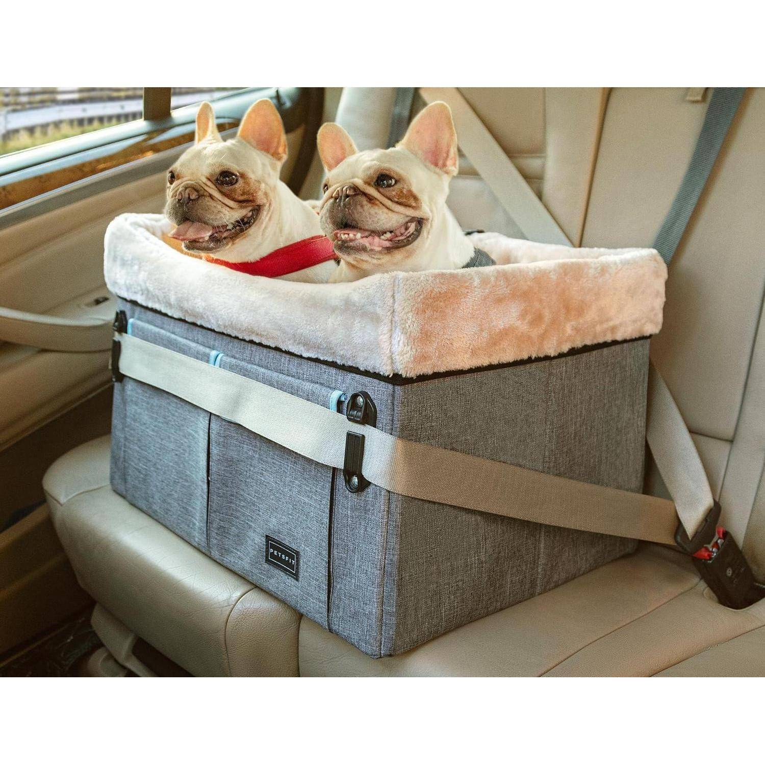 Petsfit Hundesitz Auto Rückbank M Grau/Grün