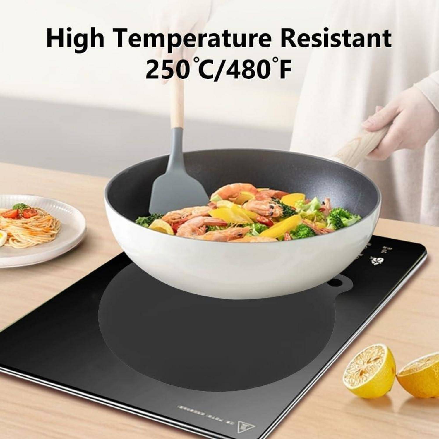 Silikonmatte Küche hitzebeständig rund bis 250°C