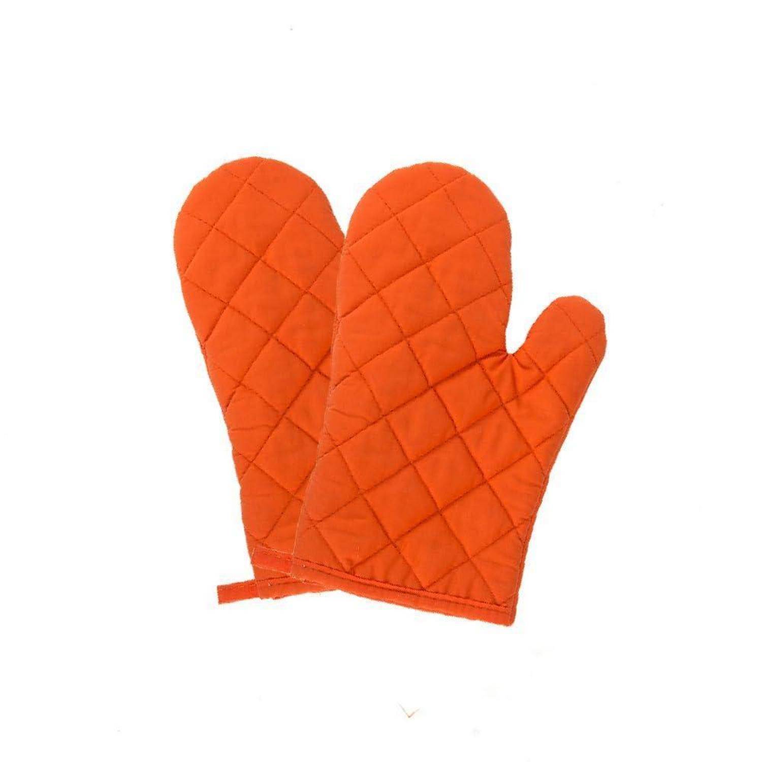 Ofenhandschuhe 1 Paar Hitzebeständig Orange