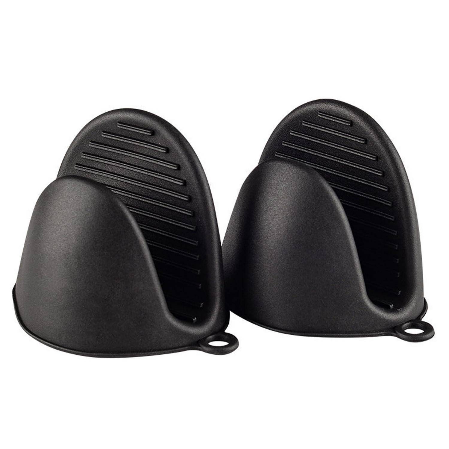 Ofenhandschuhe 4er Set 300°C Hitzebeständig Schwarz