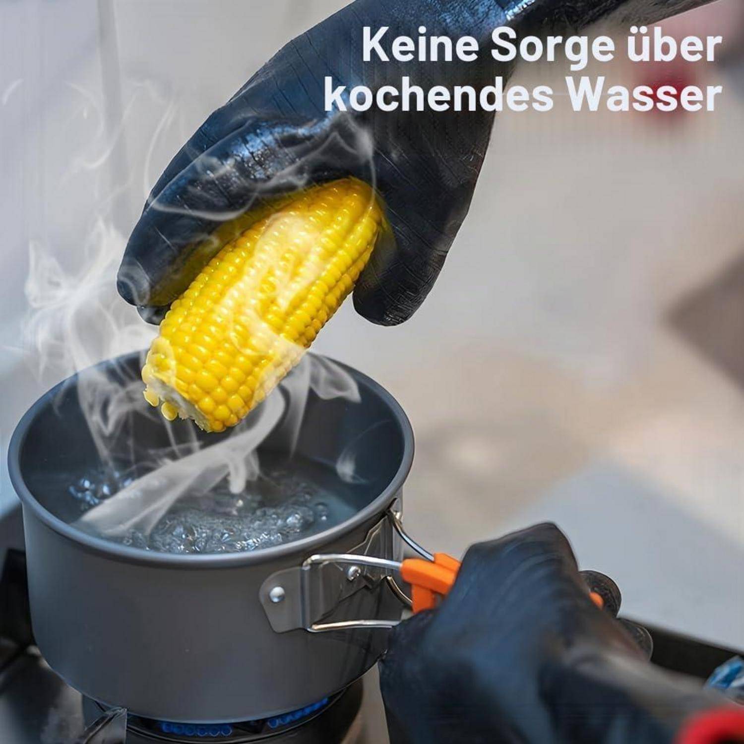 Grillhandschuhe Neopren 35cm hitzebeständig extra lang