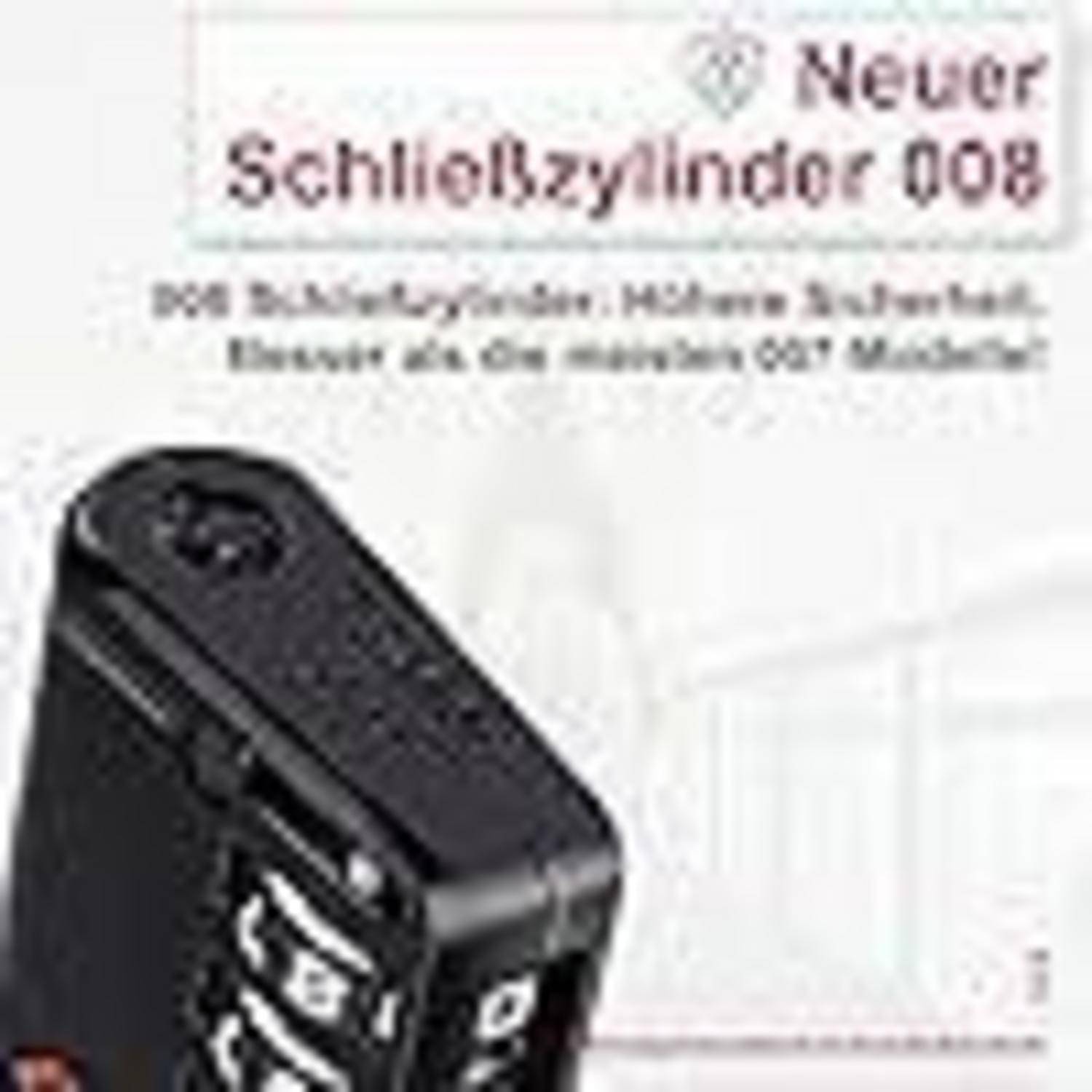 ZHEGE TSA Schloss 4-stellig schwarz mit Kabel