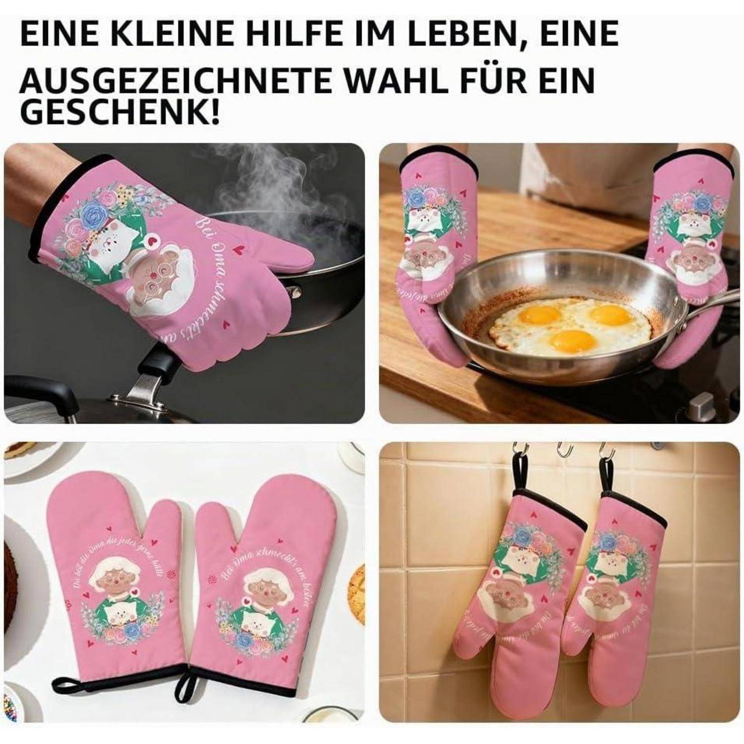 Ofenhandschuhe hitzebeständig für Oma