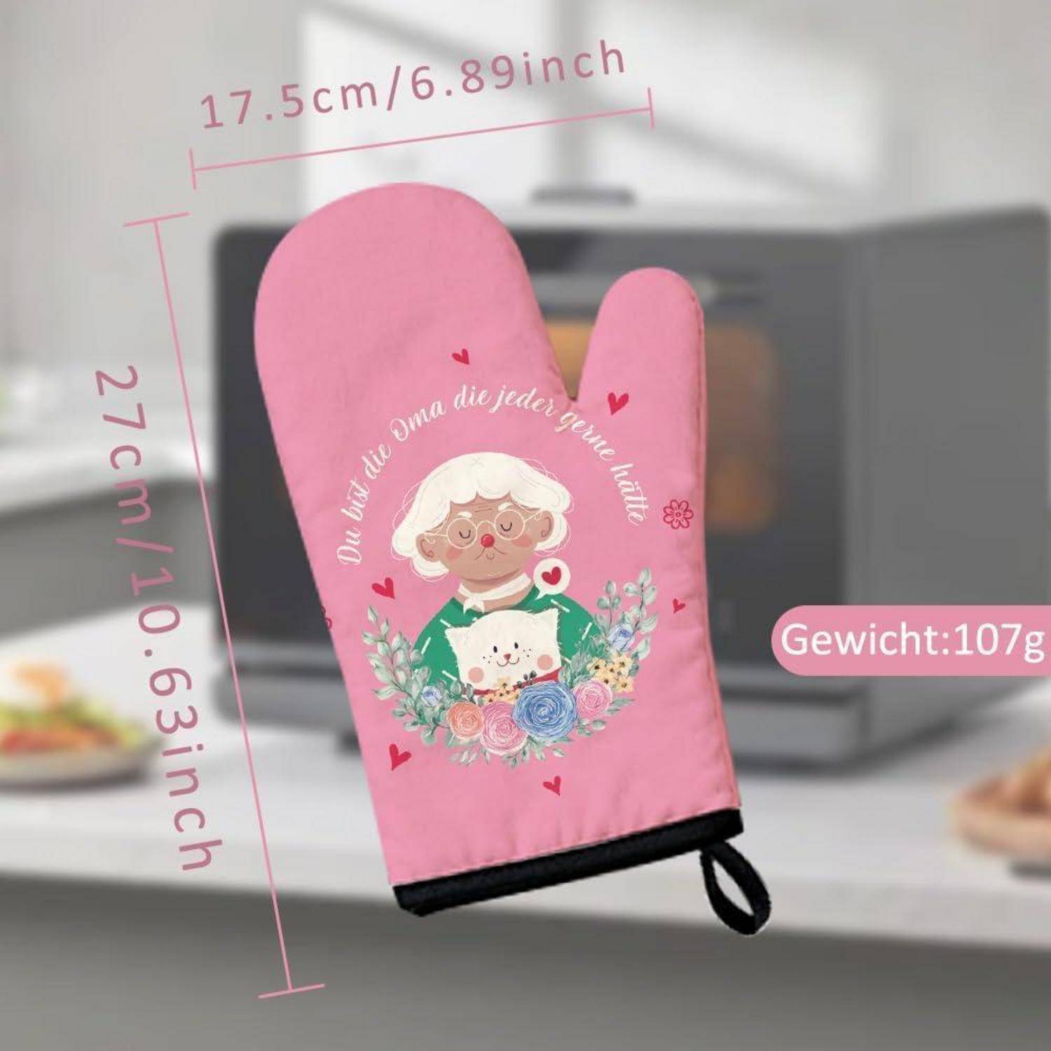 Ofenhandschuhe hitzebeständig für Oma